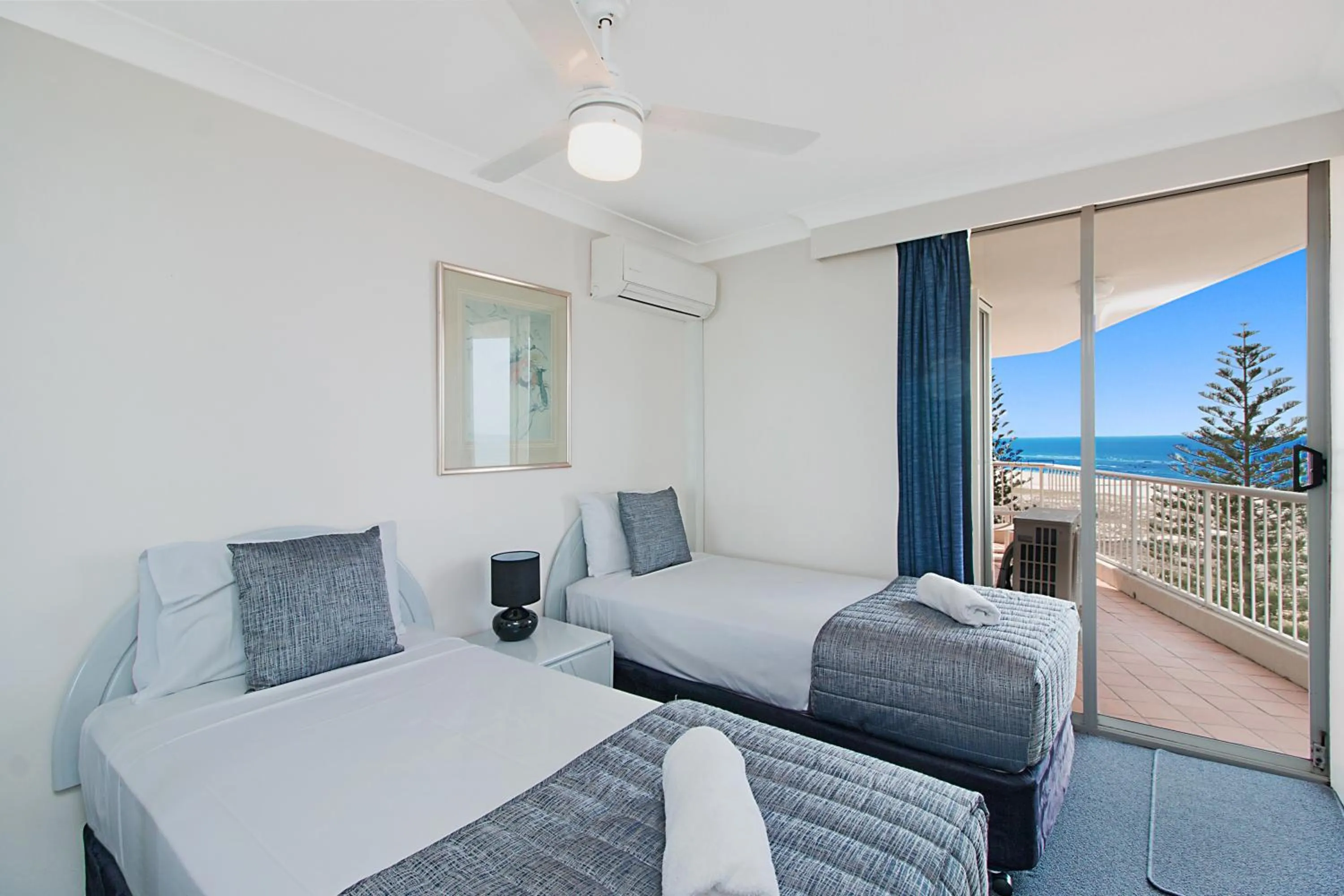 Bed in Meridian Tower Kirra Beach