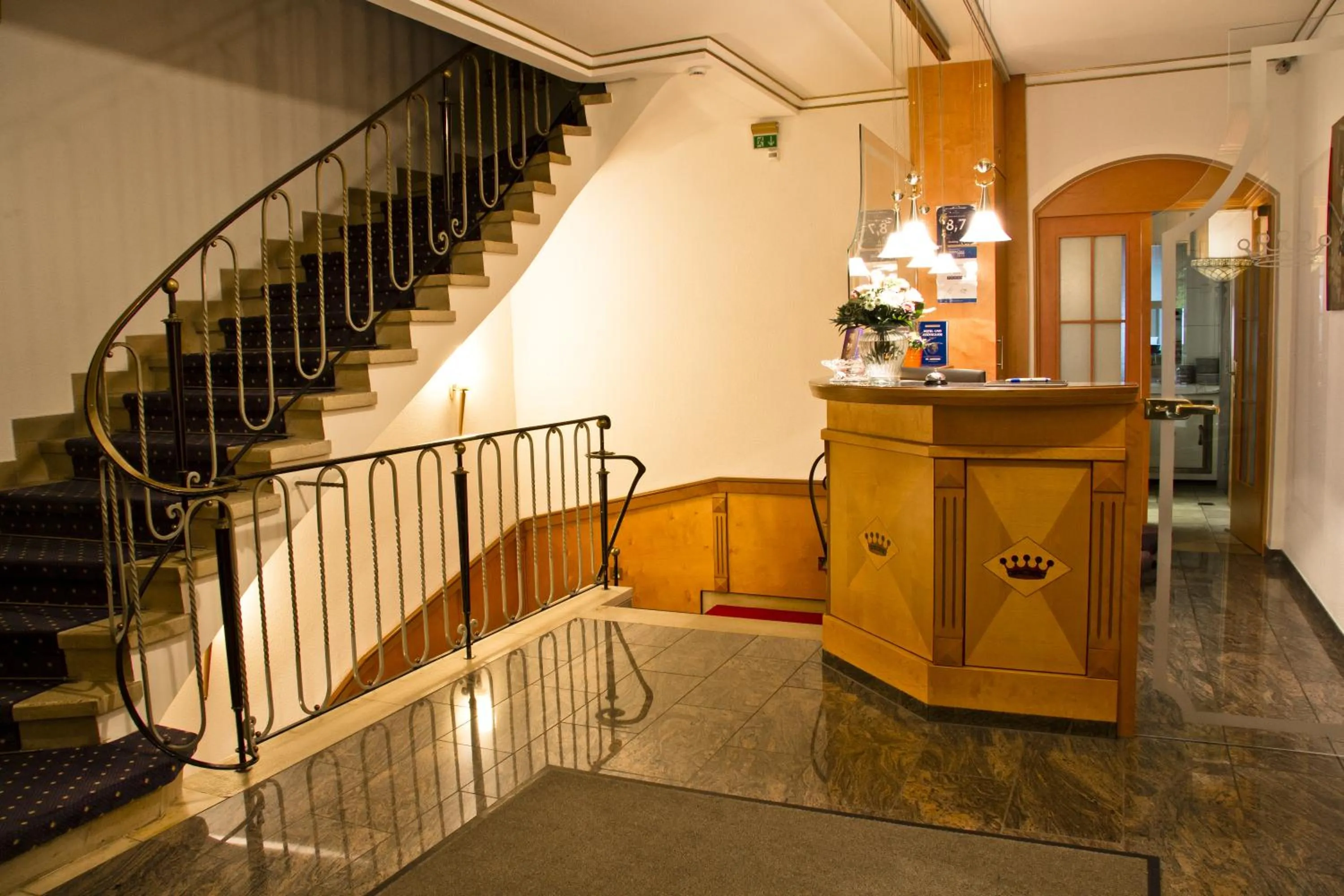 Lobby or reception in Hotel Krone