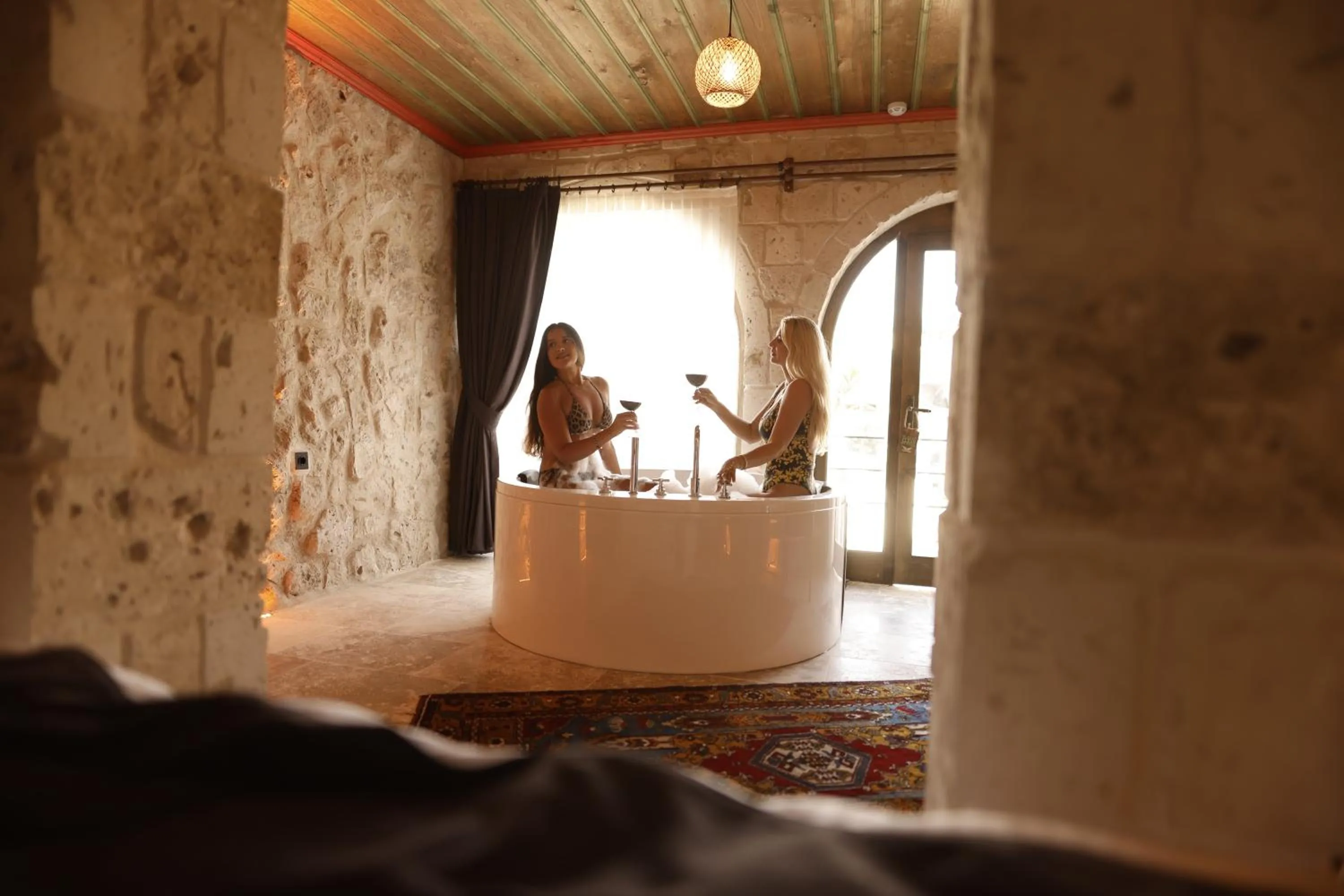 People in Angel View Suites