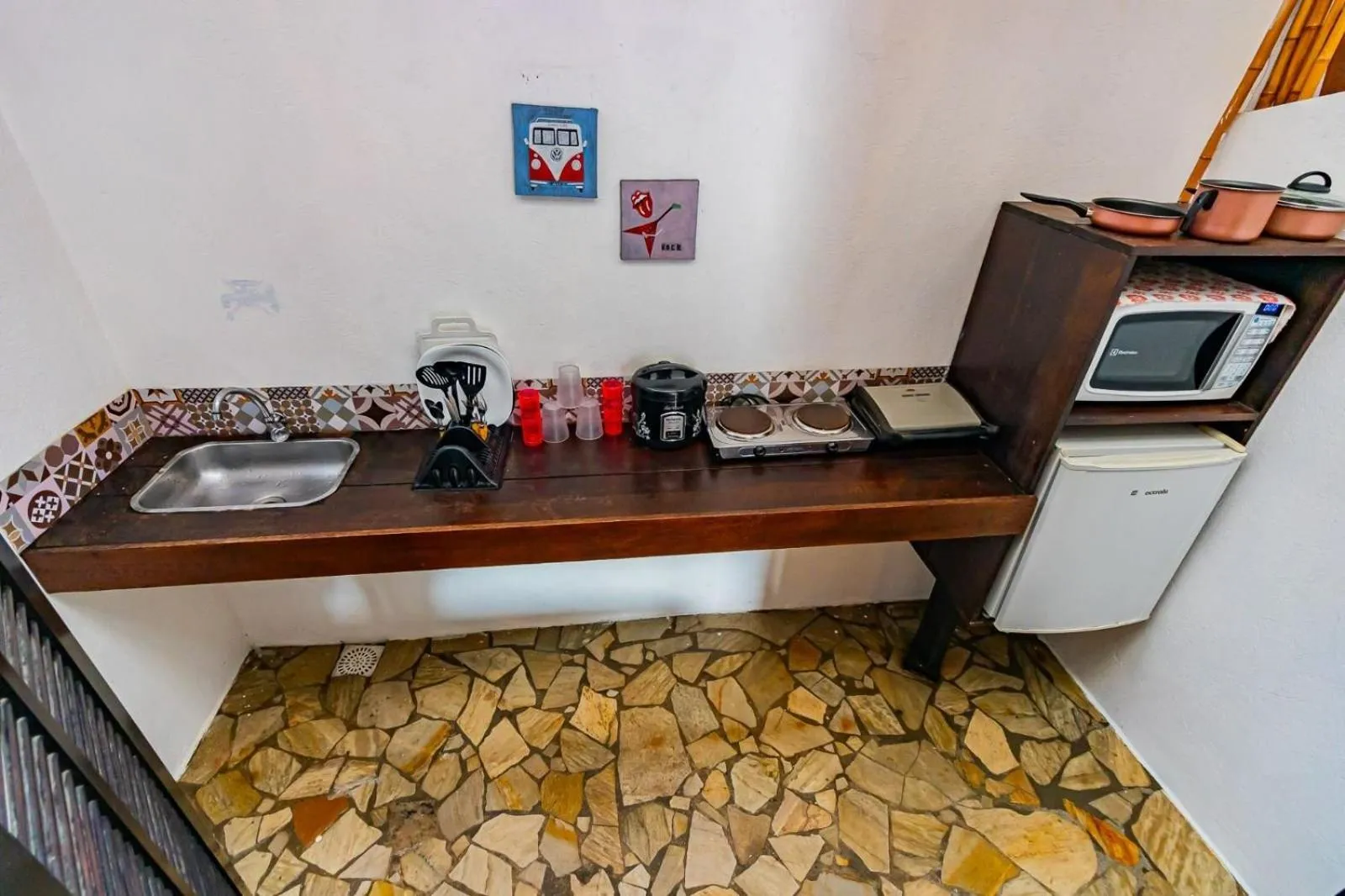 Kitchen or kitchenette in Pousada Maré Alta - MARESIAS