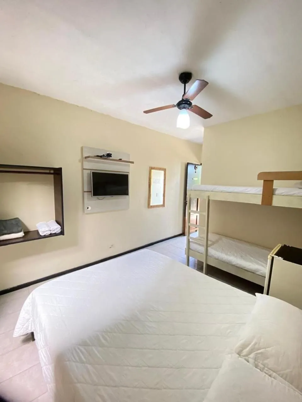 View (from property/room), Bed in Pousada Maré Alta - MARESIAS