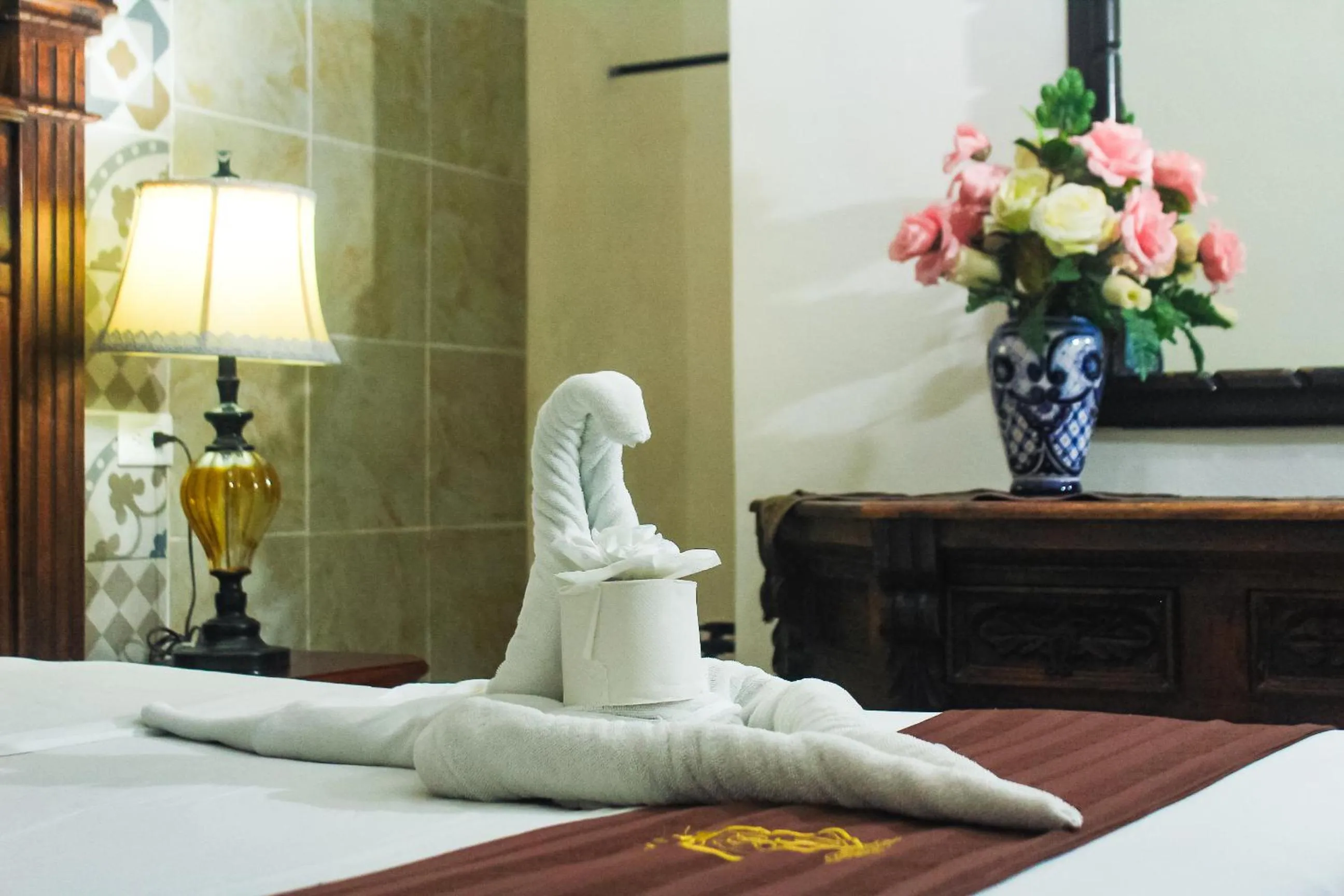 Decorative detail, Bed in Palacio Canton Hotel - Valladolid