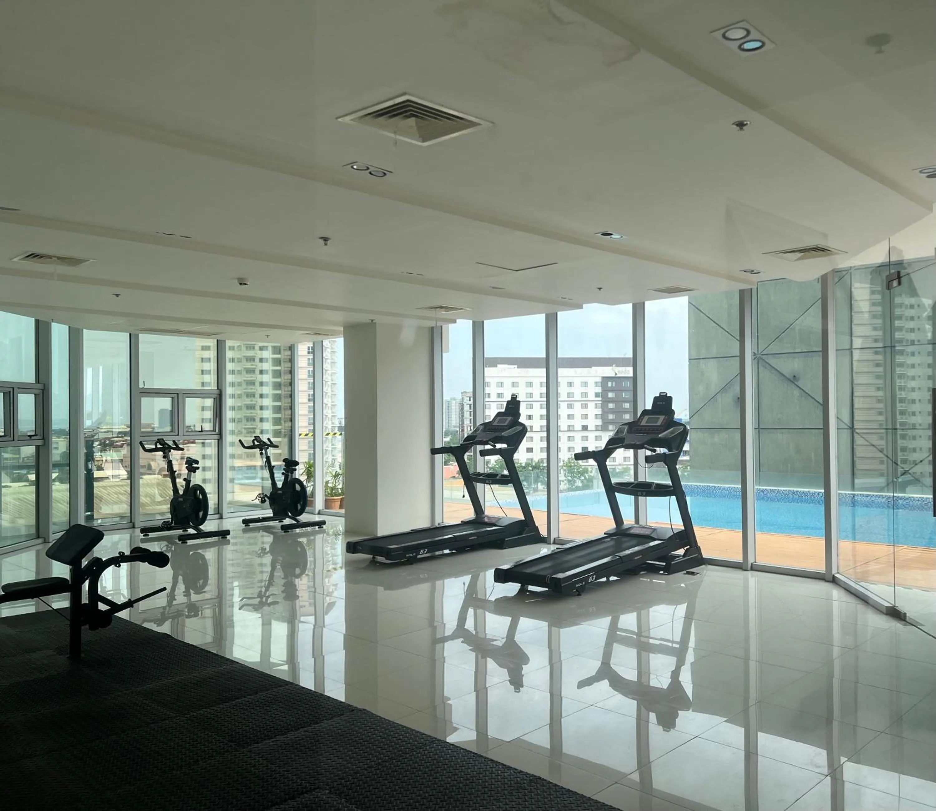 Fitness centre/facilities in Inspiria Condominium Tower, beside Abreeza Ayala Mall, Davao City