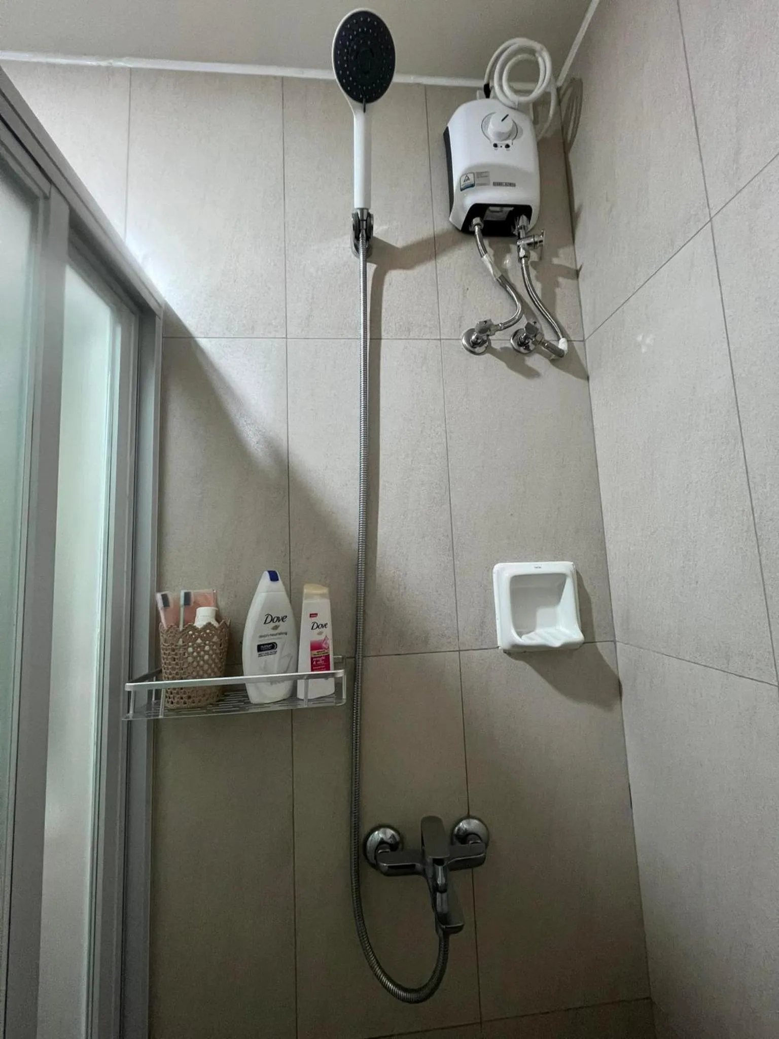 Shower in Inspiria Condominium Tower, beside Abreeza Ayala Mall, Davao City