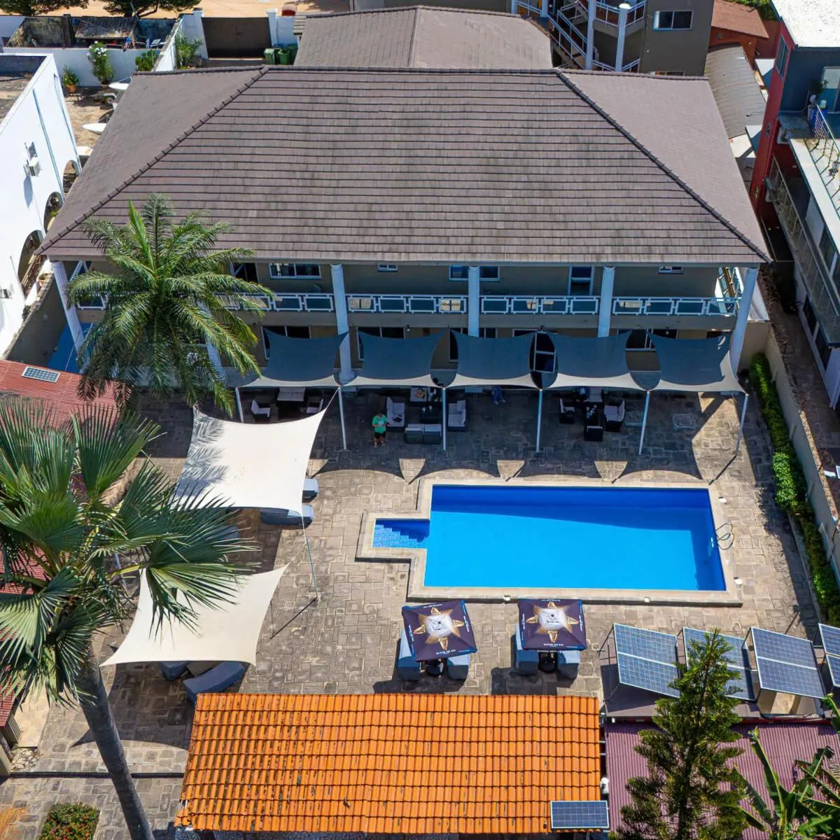 Pool view in Ocean Villa Heights