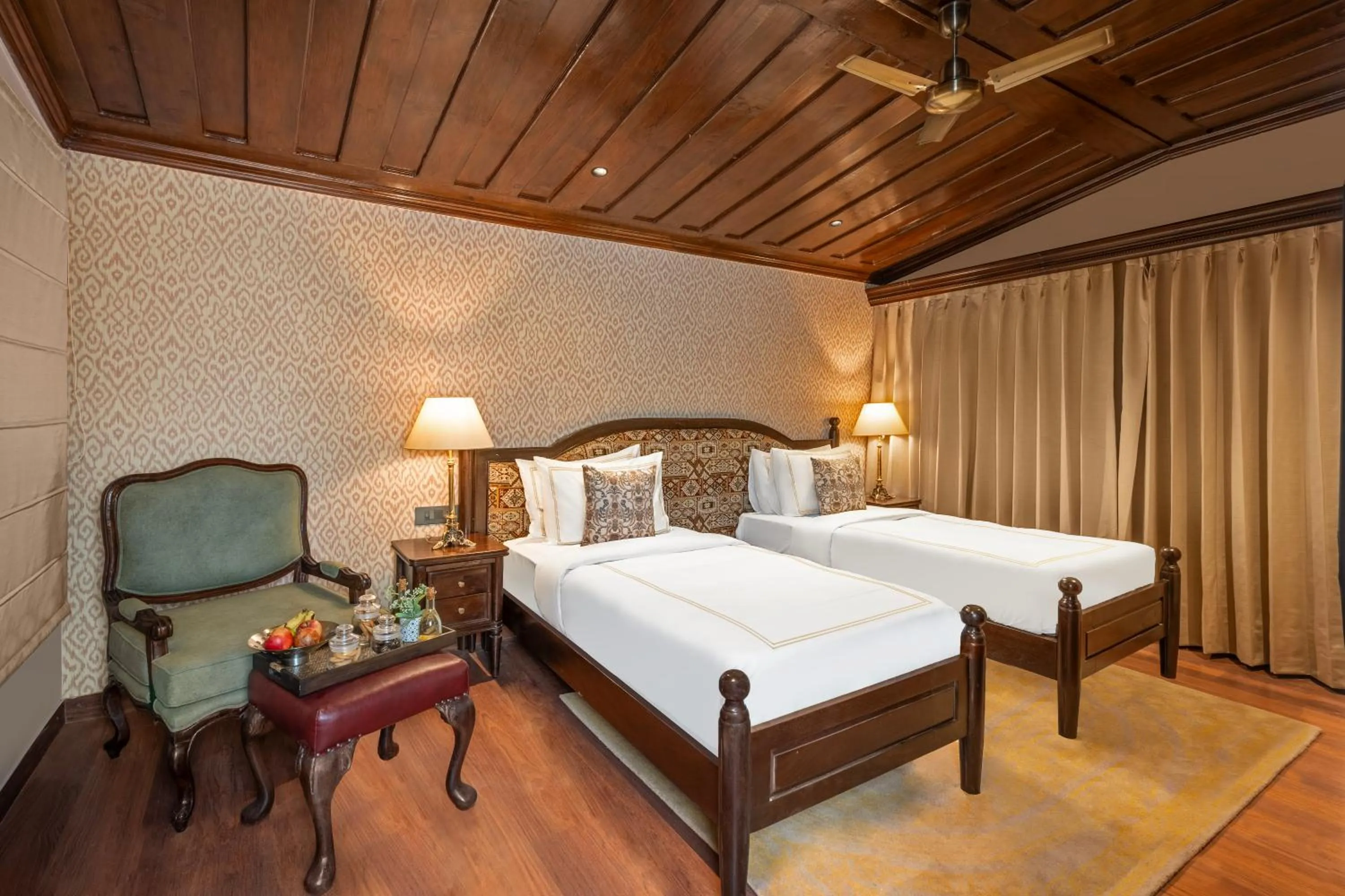 Bed in Brij Anayra Dharamshala - A Himalayan Luxury Retreat