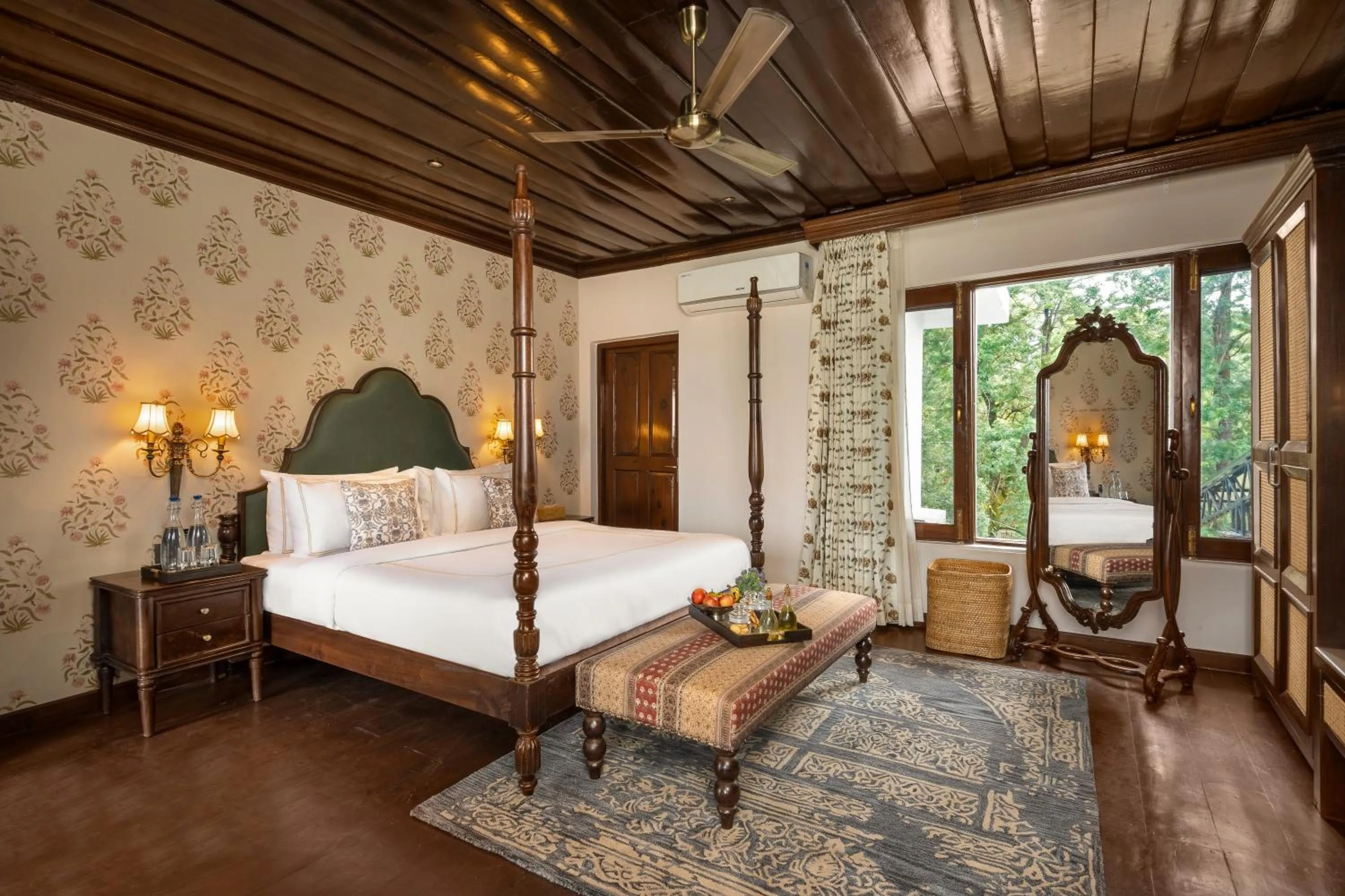 Bed in Brij Anayra Dharamshala - A Himalayan Luxury Retreat