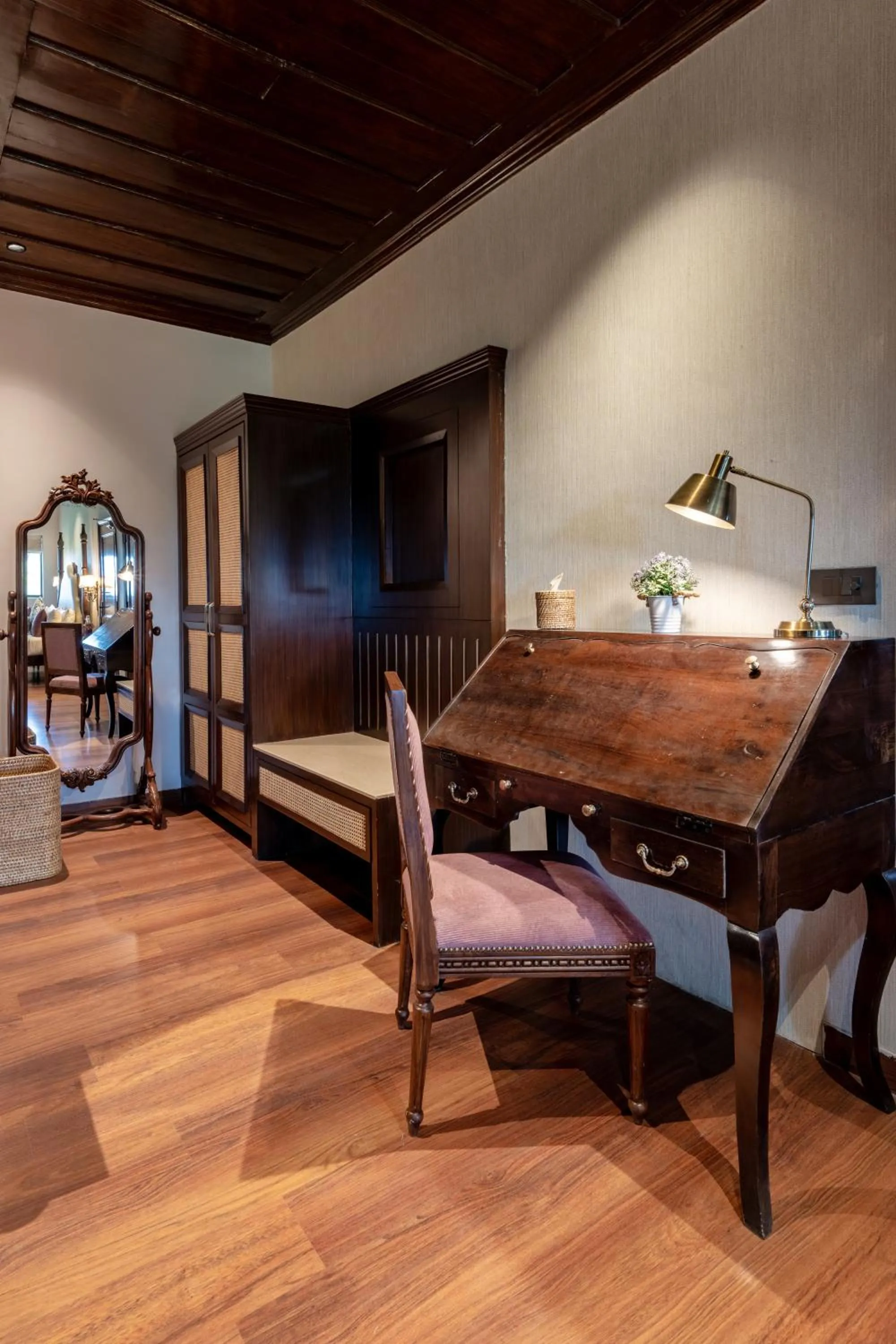 Seating area in Brij Anayra Dharamshala - A Himalayan Luxury Retreat