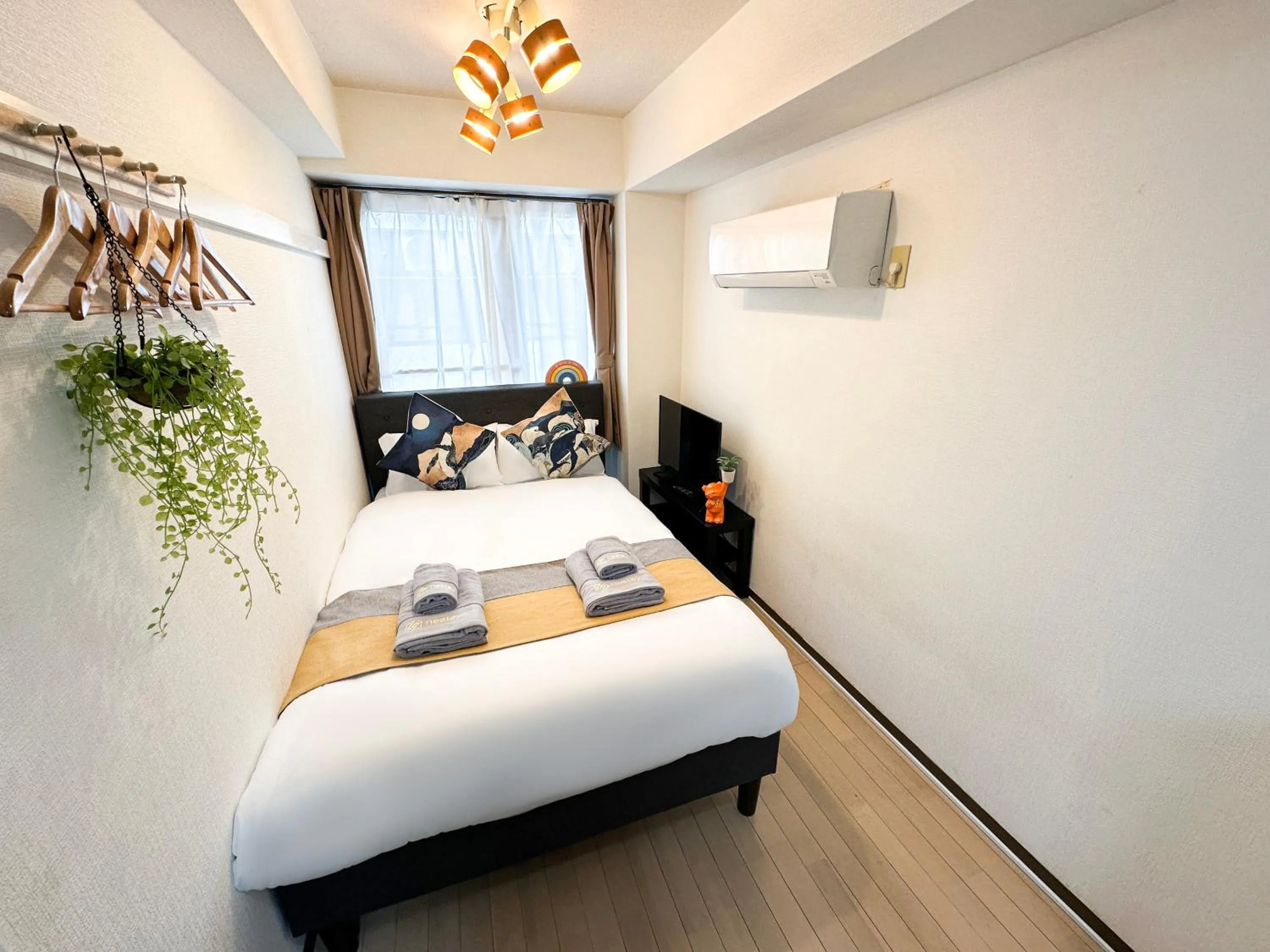 Bed in nestay apartment tokyo itabashi