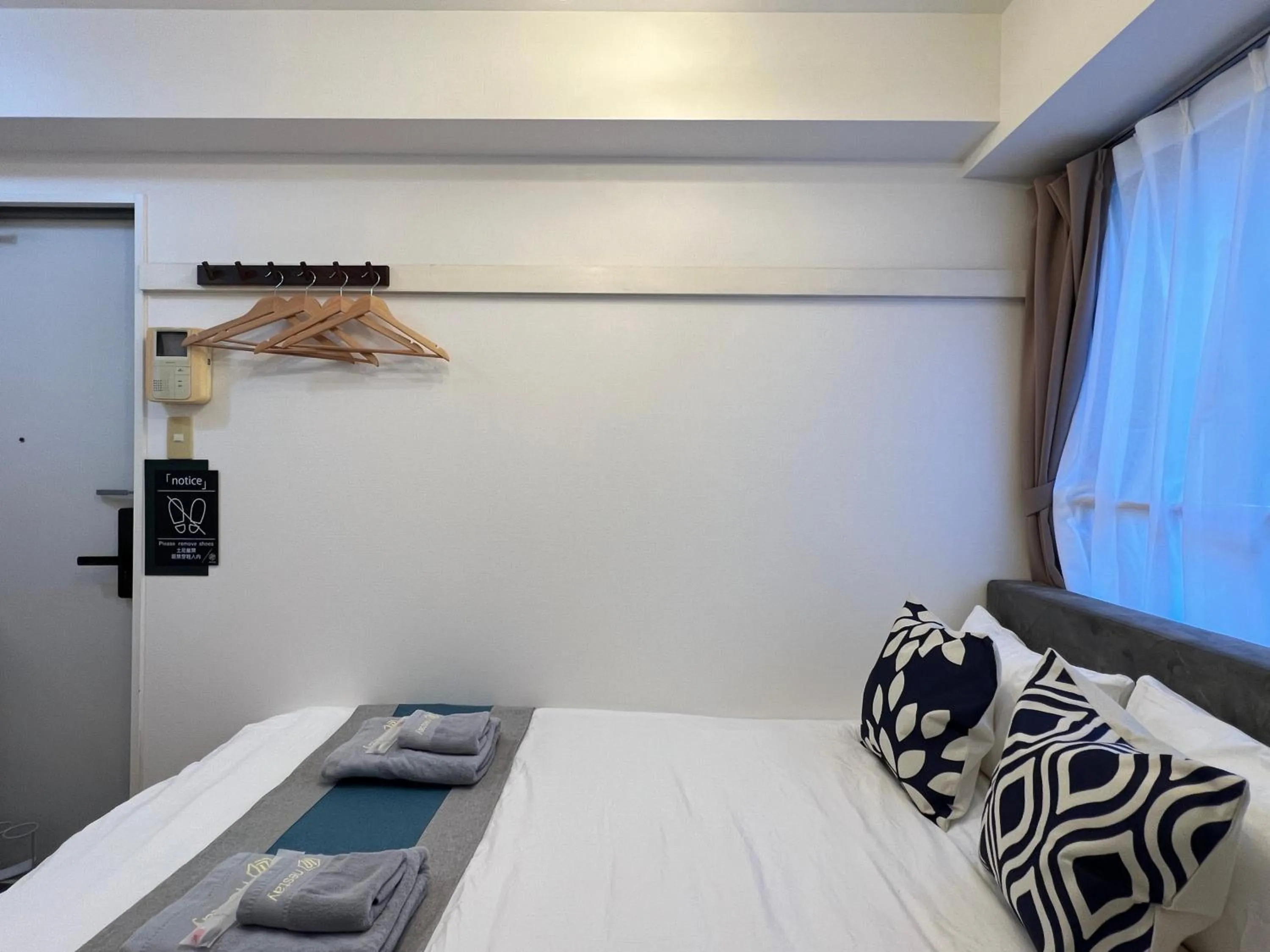 Bed in nestay apartment tokyo itabashi