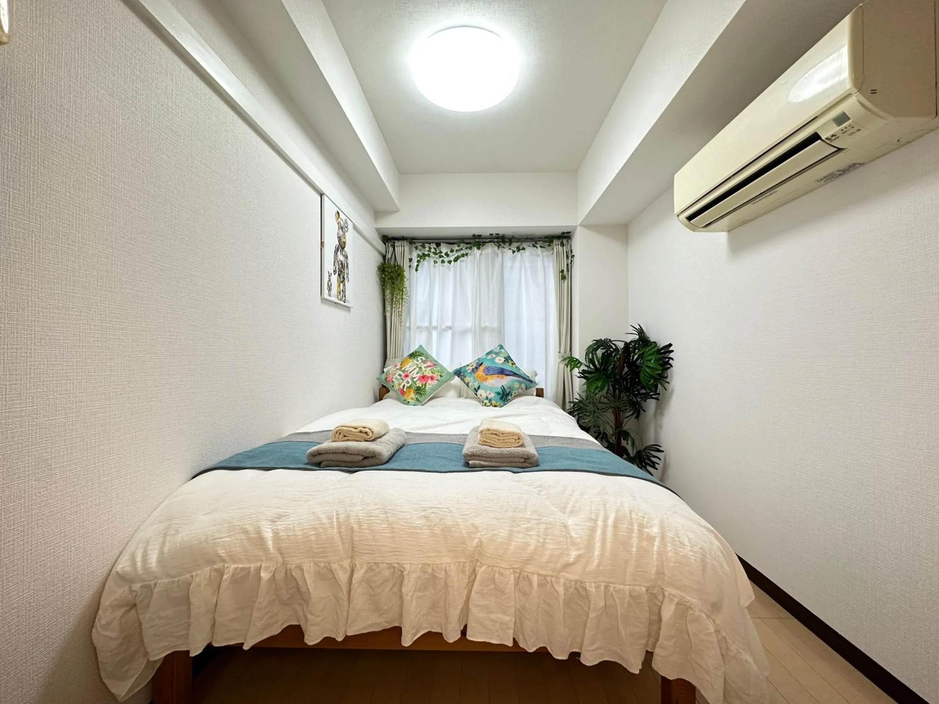 Bed in nestay apartment tokyo itabashi