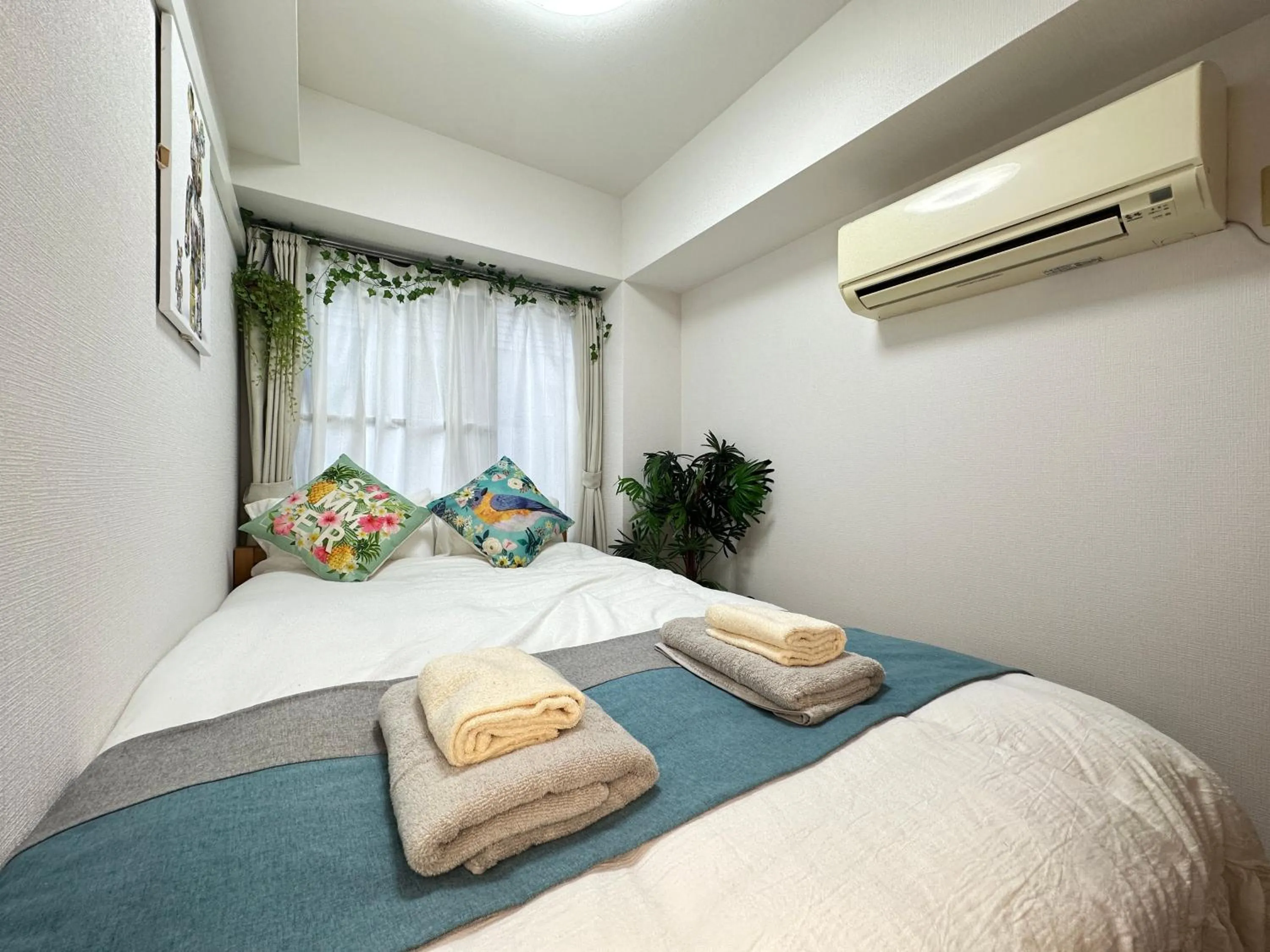 Bed in nestay apartment tokyo itabashi