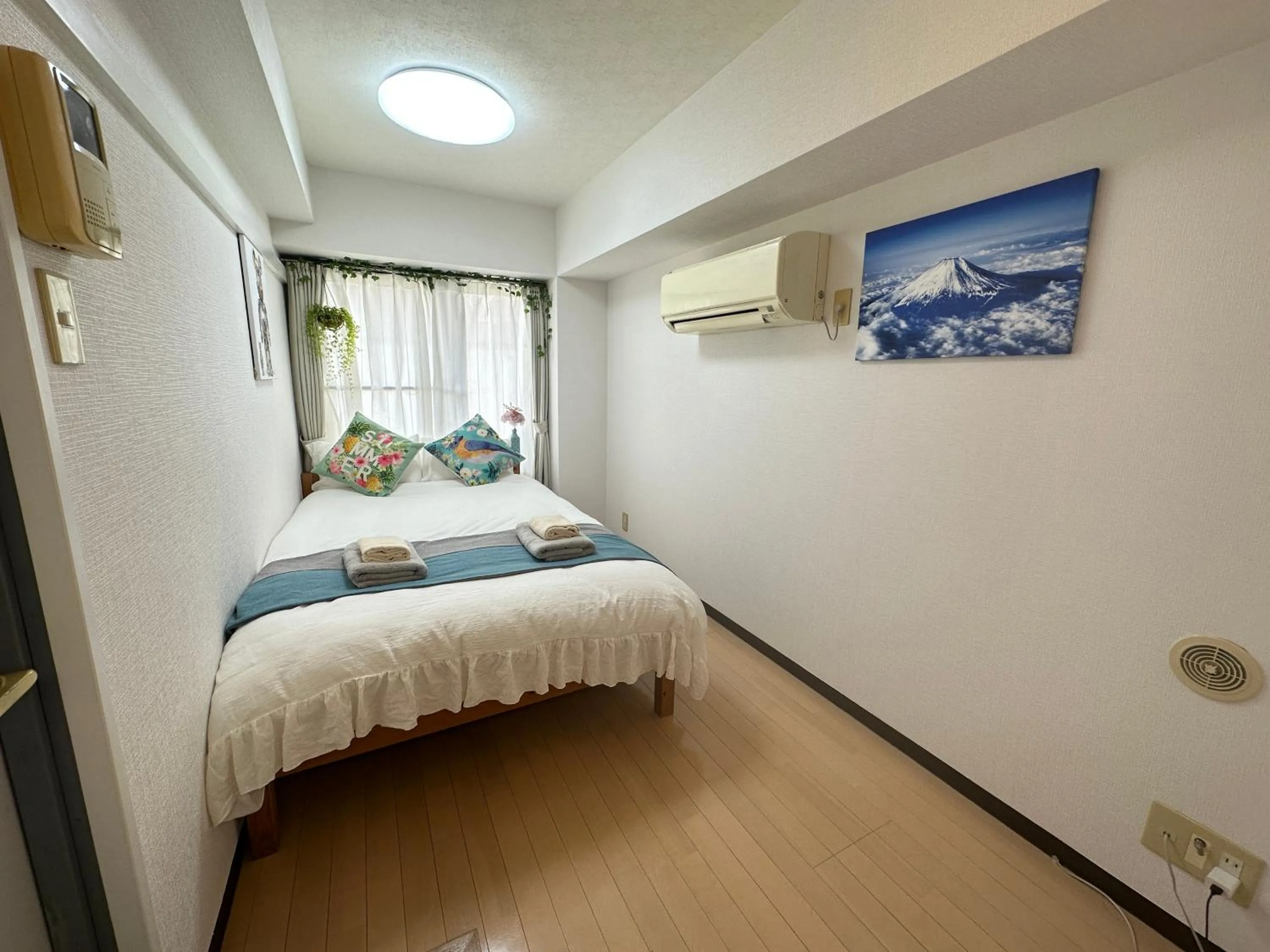 Bed in nestay apartment tokyo itabashi