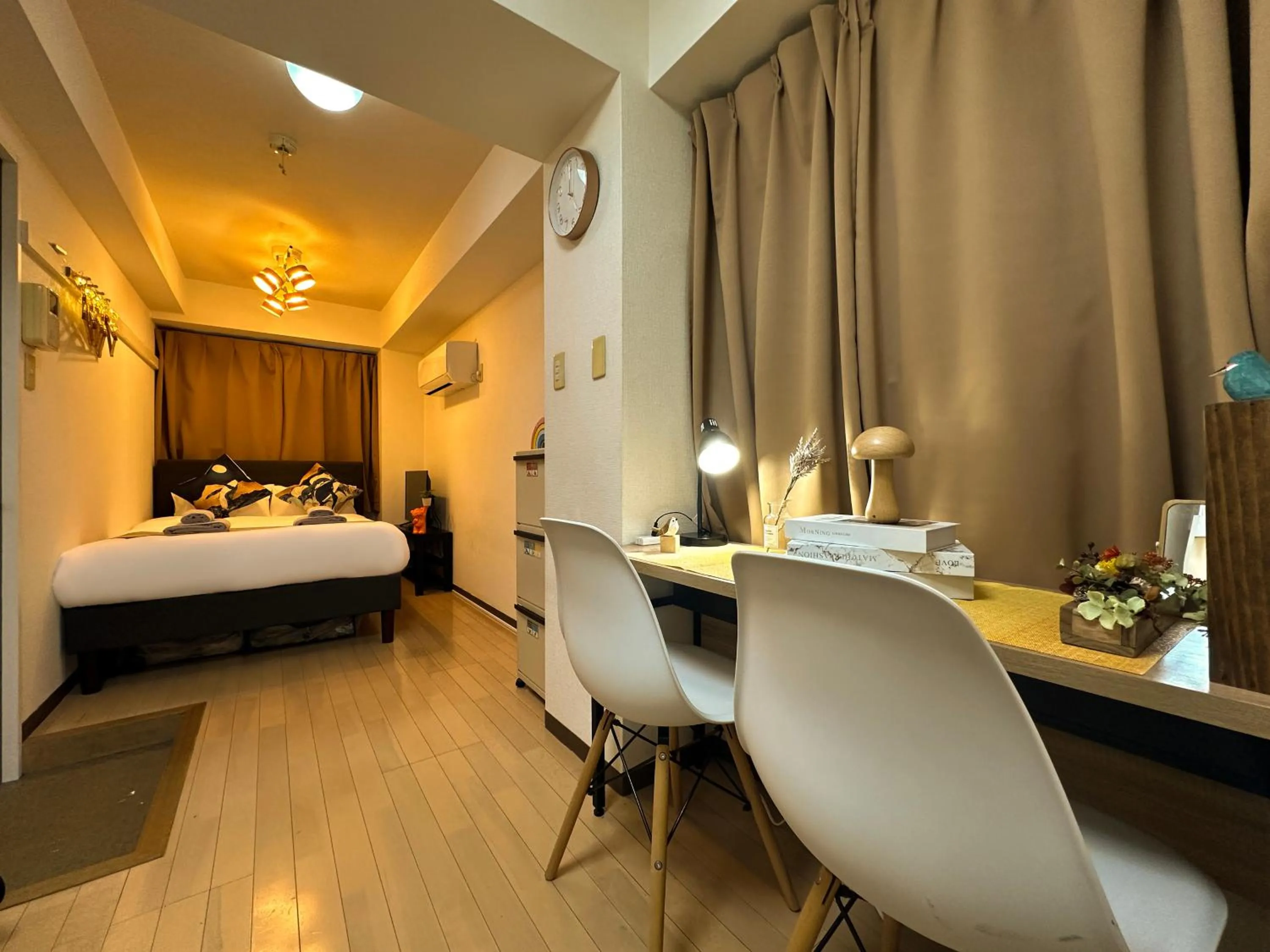 Bed in nestay apartment tokyo itabashi