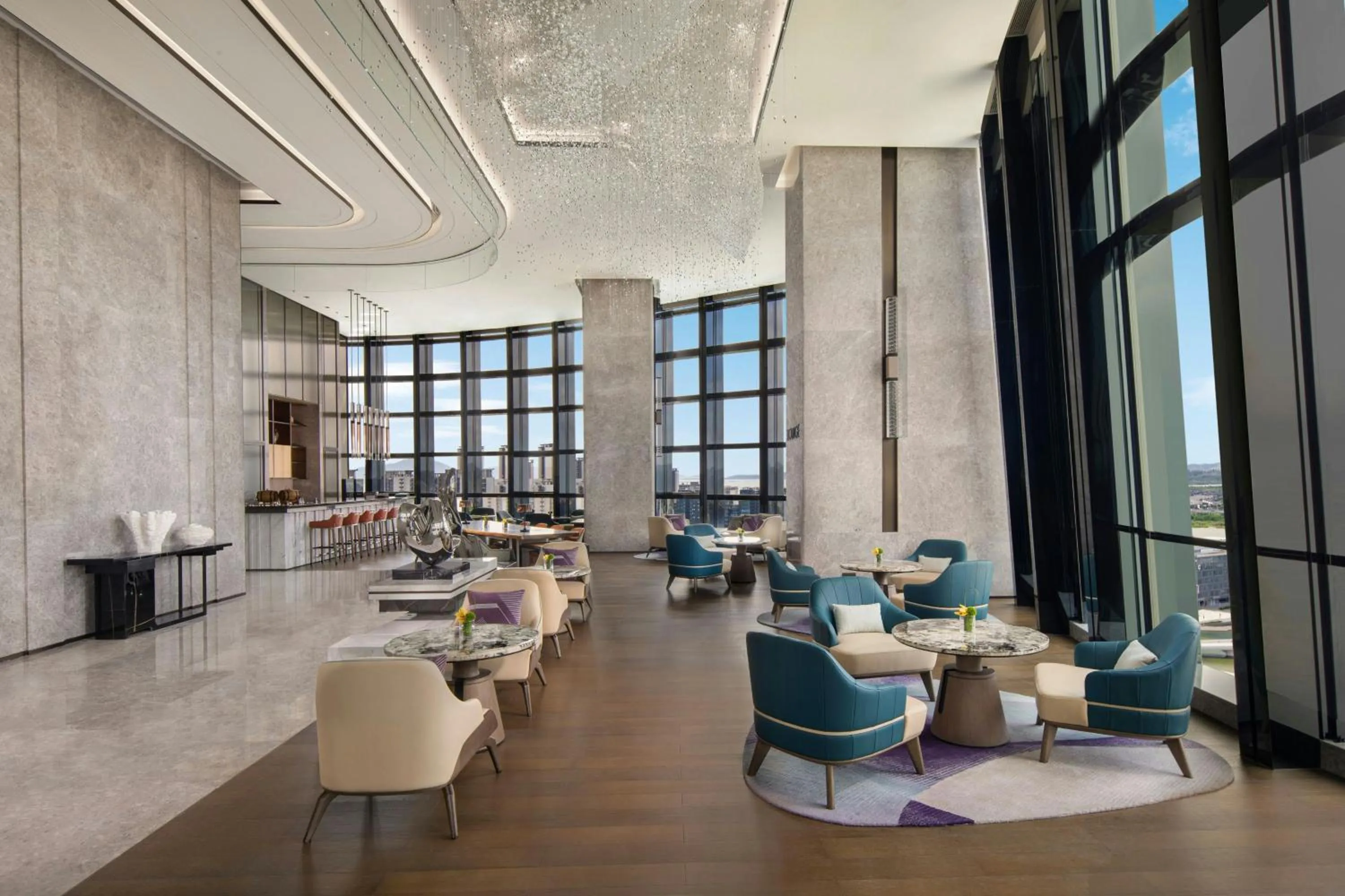 Lobby or reception in Zhuhai Marriott Hotel Jinwan