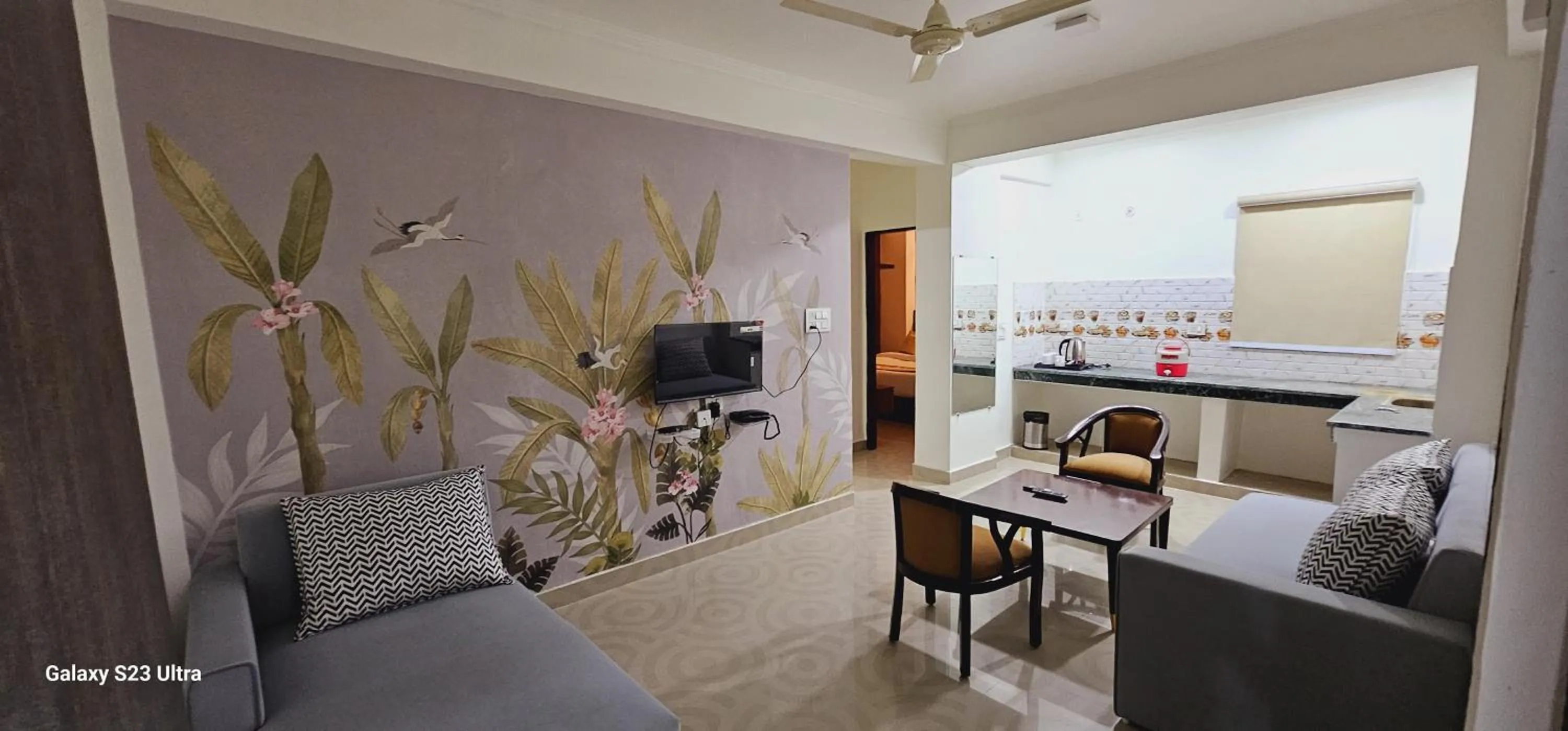 Communal lounge/ TV room in The Grand ND Resort- Kanha Tulsi Heights Behind Prem Mandir