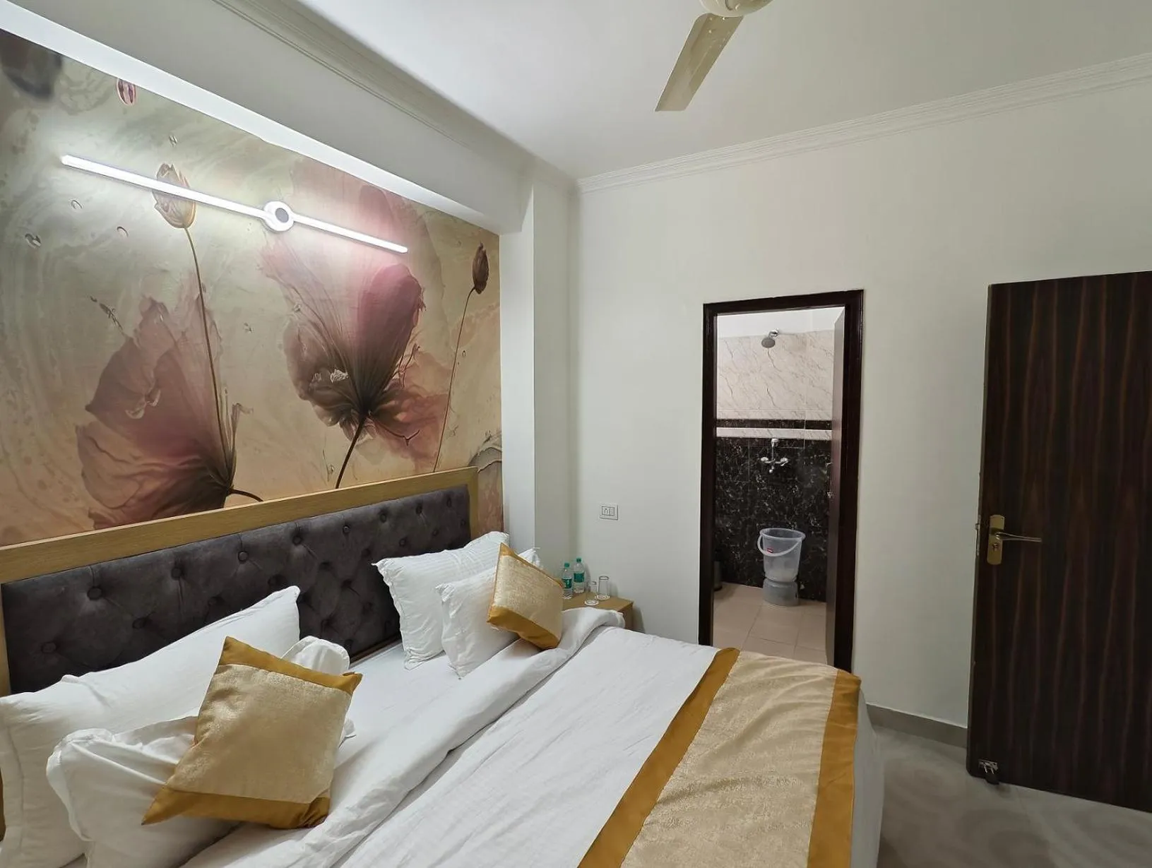 Bedroom, Bed in The Grand ND Resort- Kanha Tulsi Heights Behind Prem Mandir