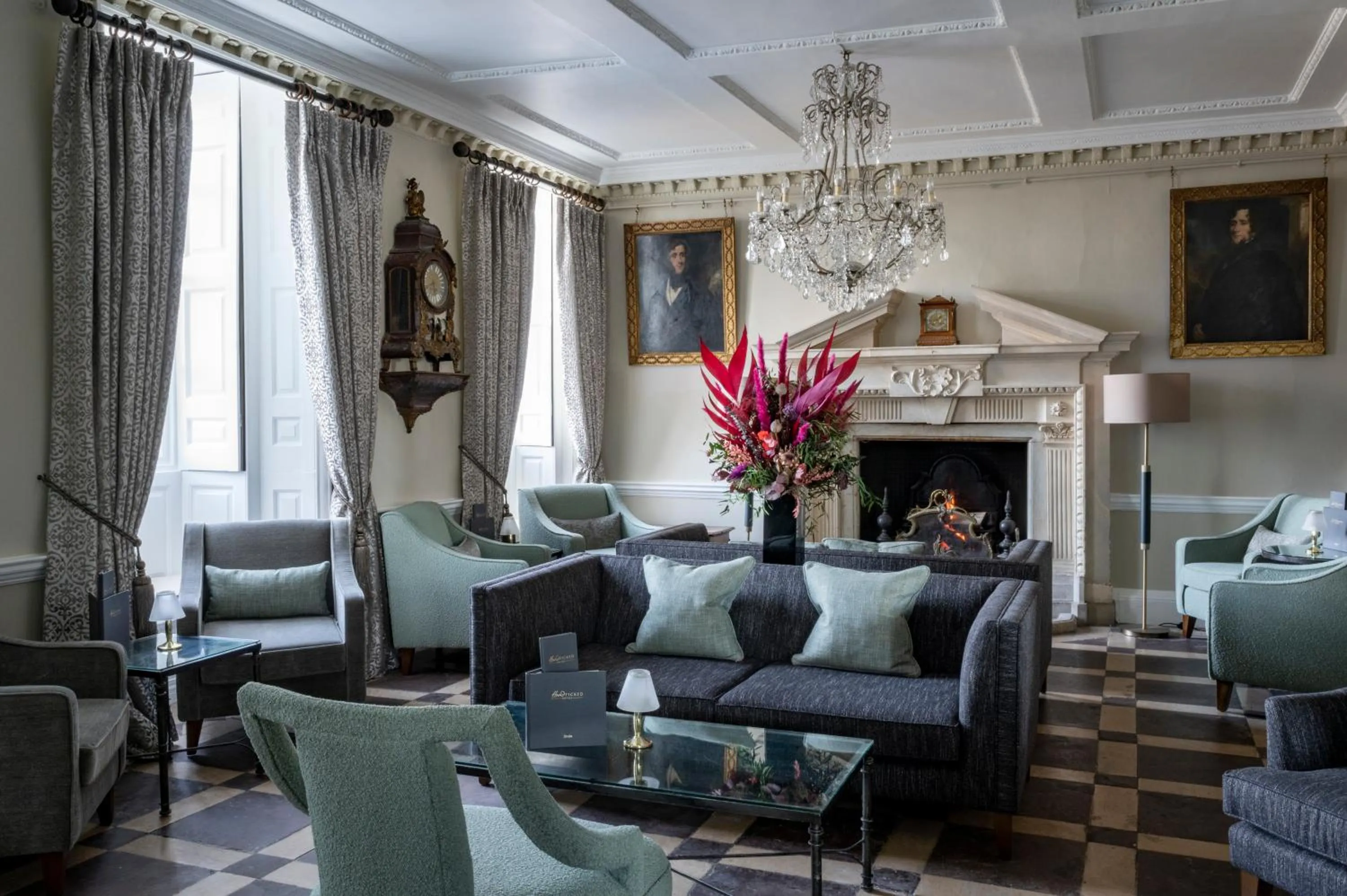 Living room in Chilston Park Hotel