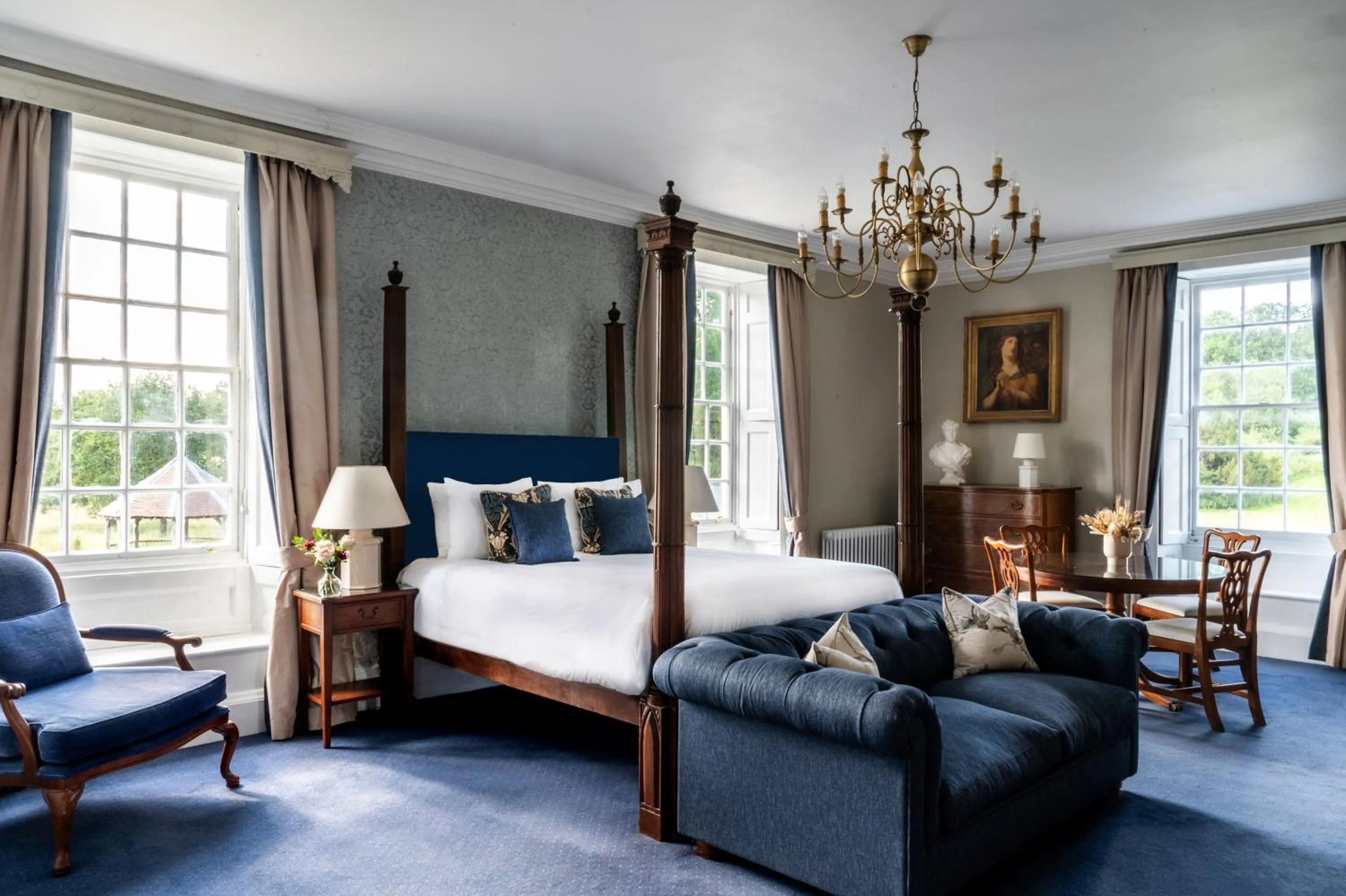 Bedroom, Bed in Chilston Park Hotel