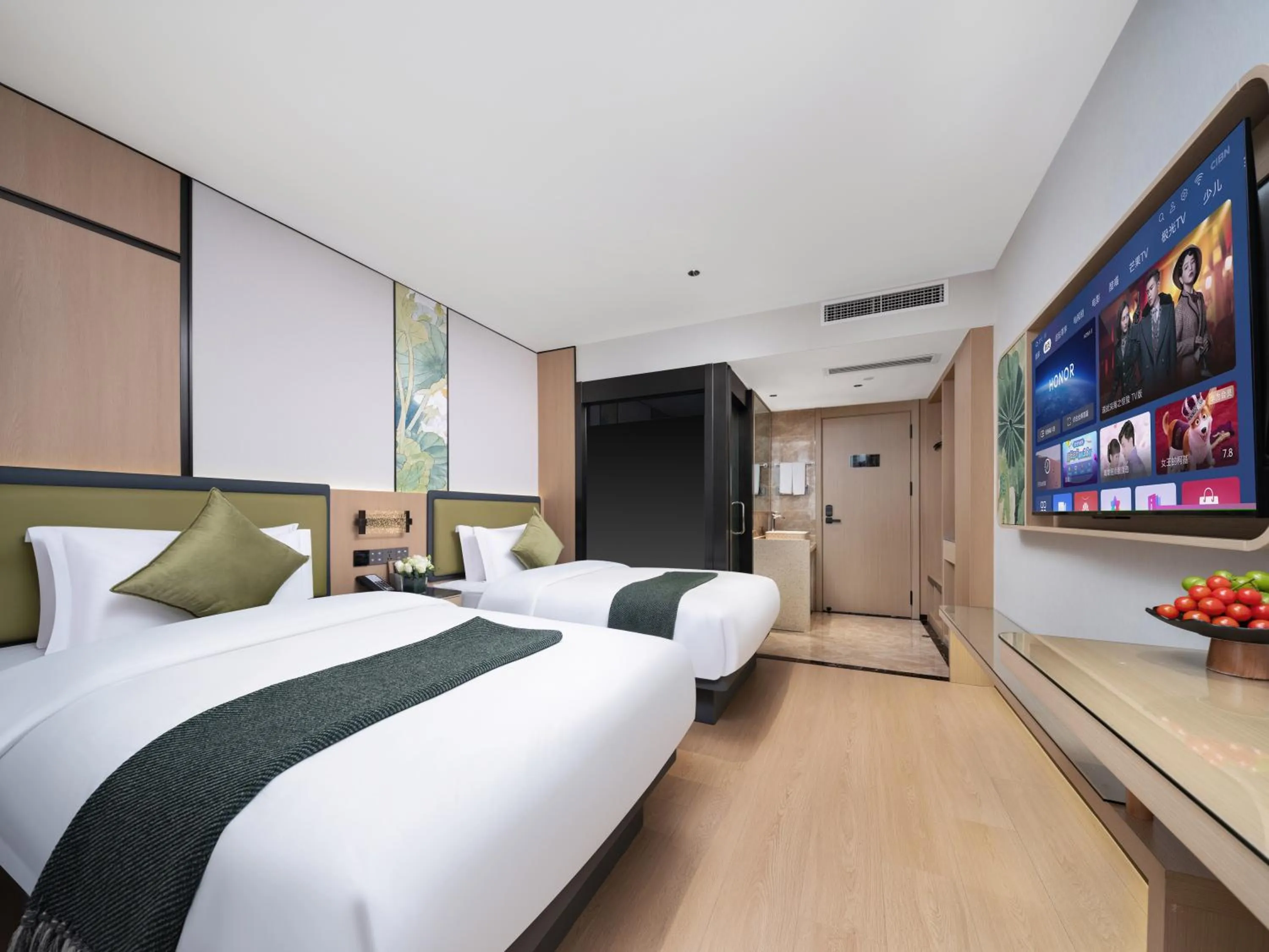 Bed in Yiwu Defeng Hotel