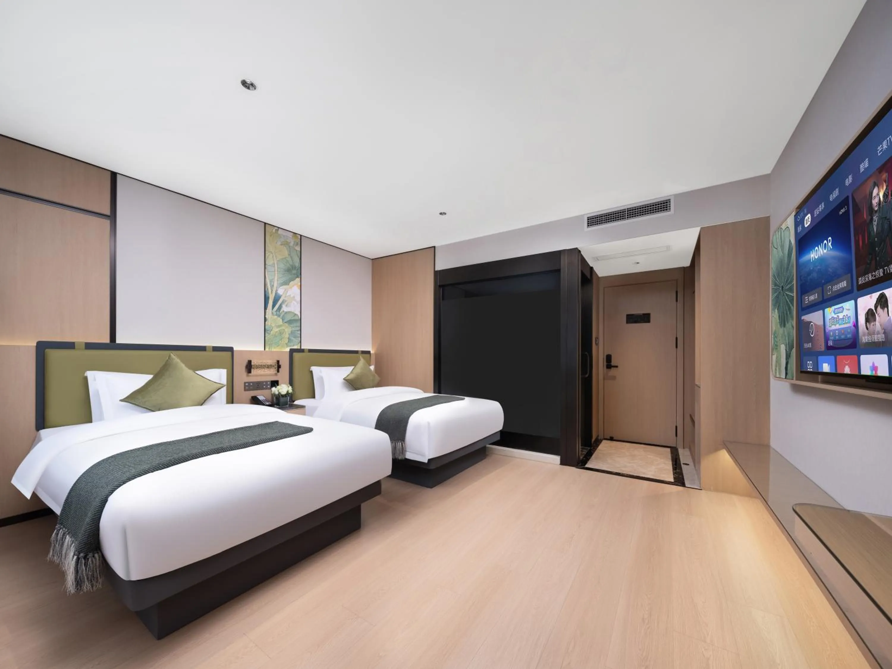 Bed in Yiwu Defeng Hotel