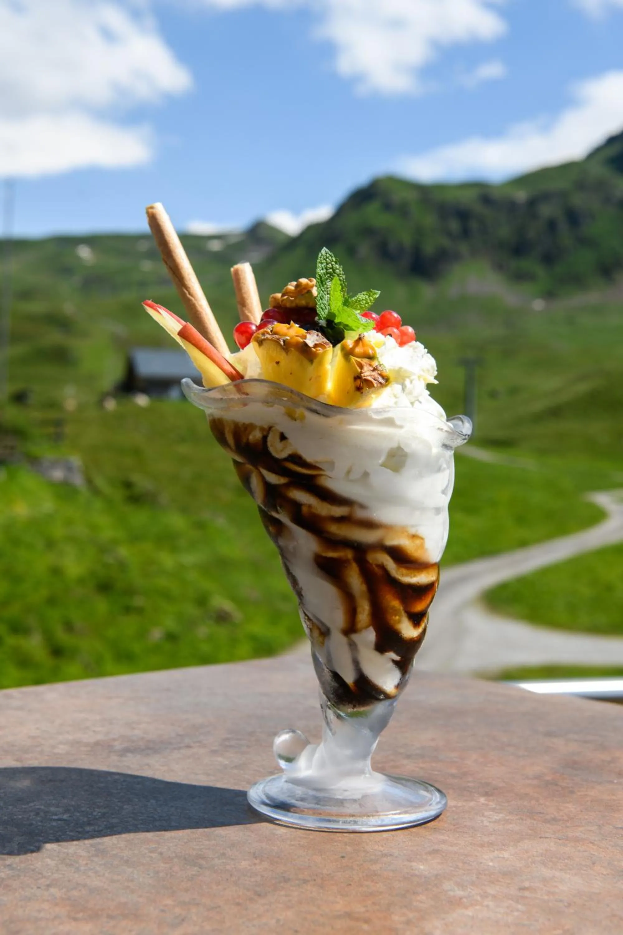 Lunch in Berghotel Distelboden