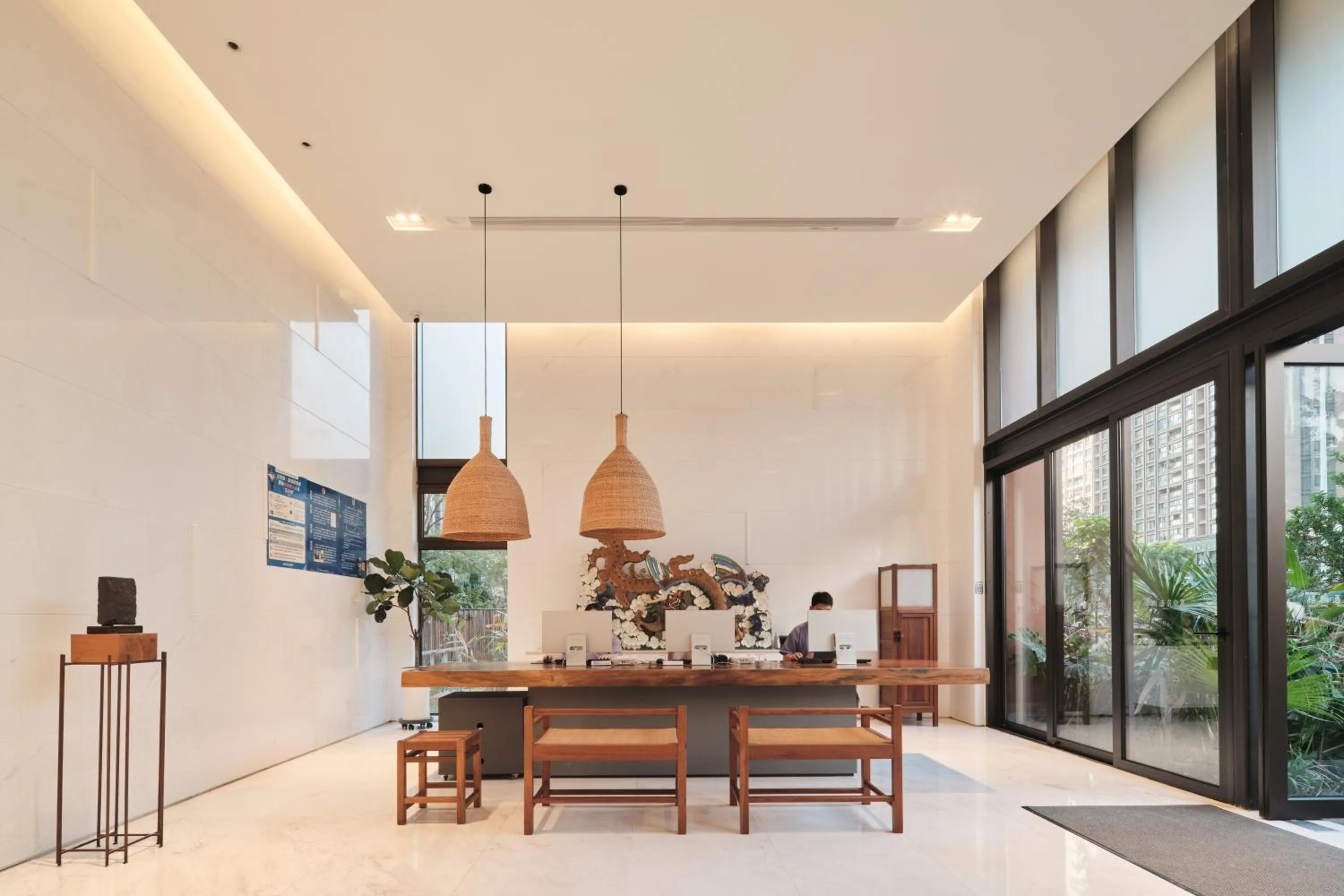 Lobby or reception in Wutong Hotel Apartment Bao'an Center