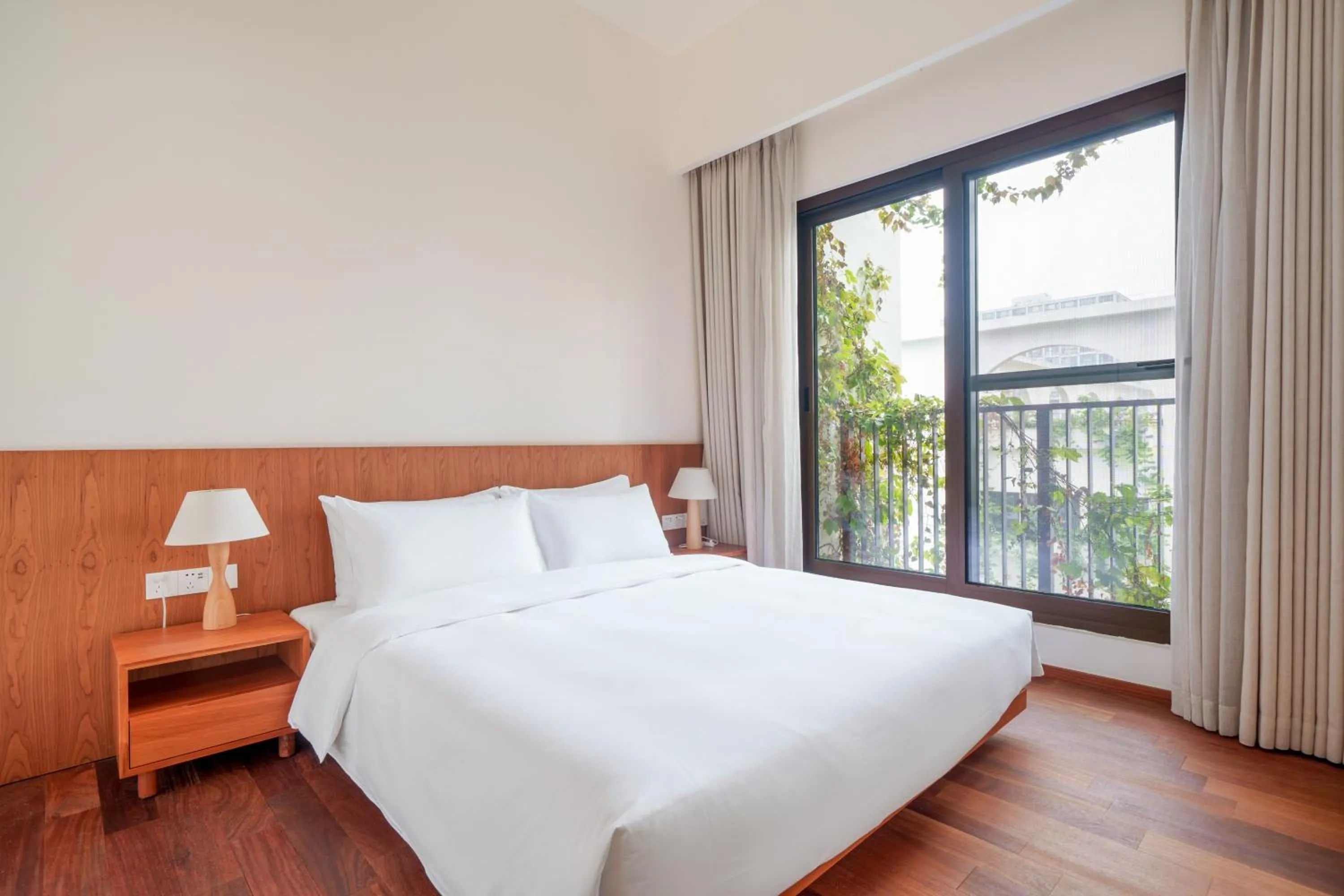 Bed in Wutong Hotel Apartment Bao'an Center