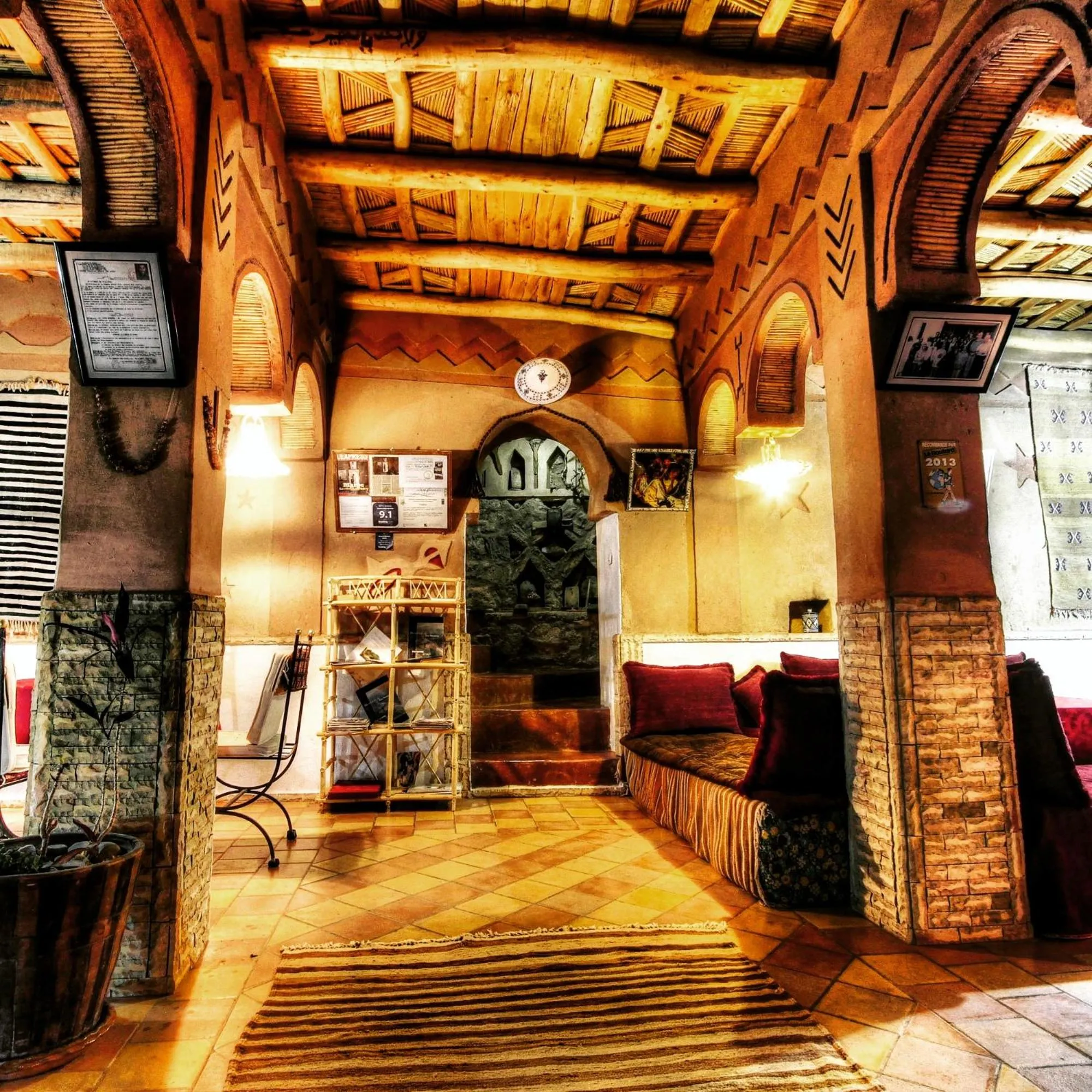 Seating area in Auberge La Fibule Du Dades