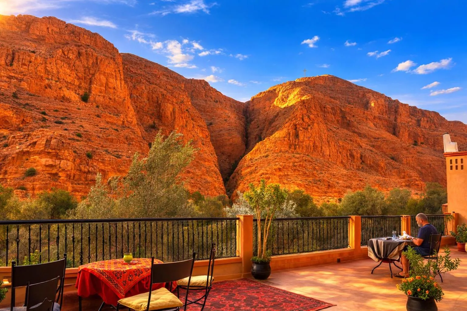 Balcony/Terrace in Auberge La Fibule Du Dades