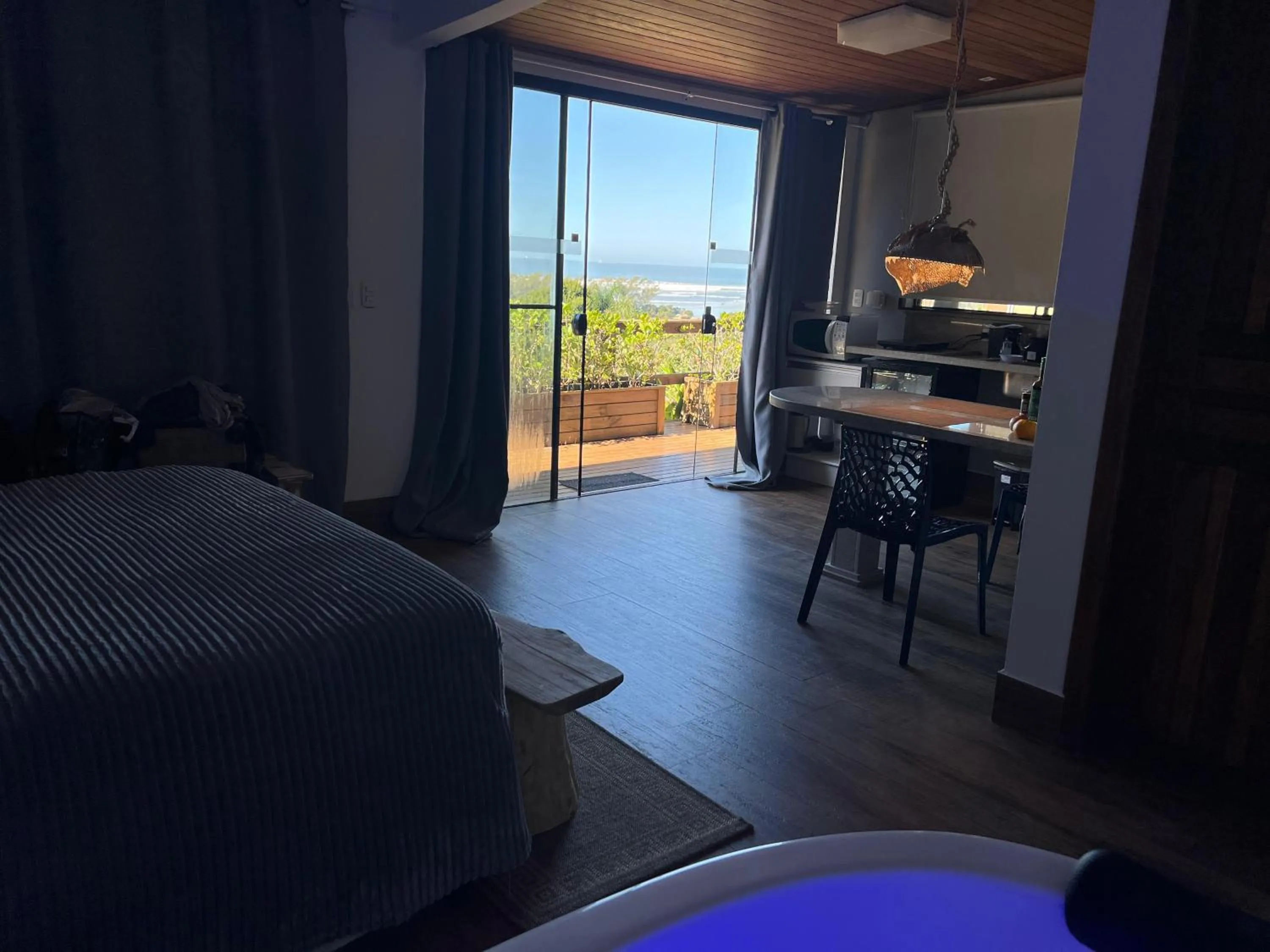 Sea view in Chalés e Bangalôs Ibiraquera