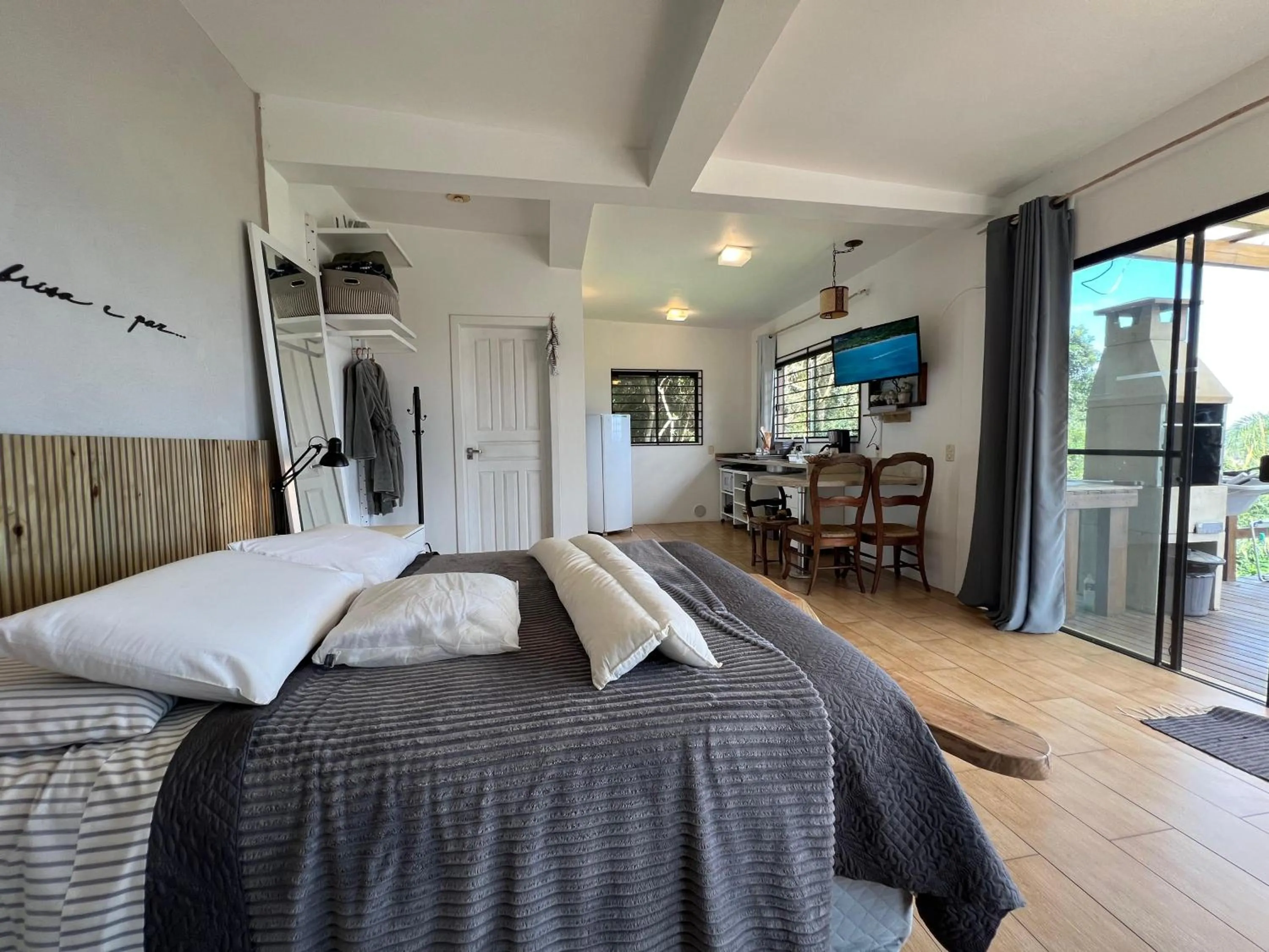 Bed in Chalés e Bangalôs Ibiraquera