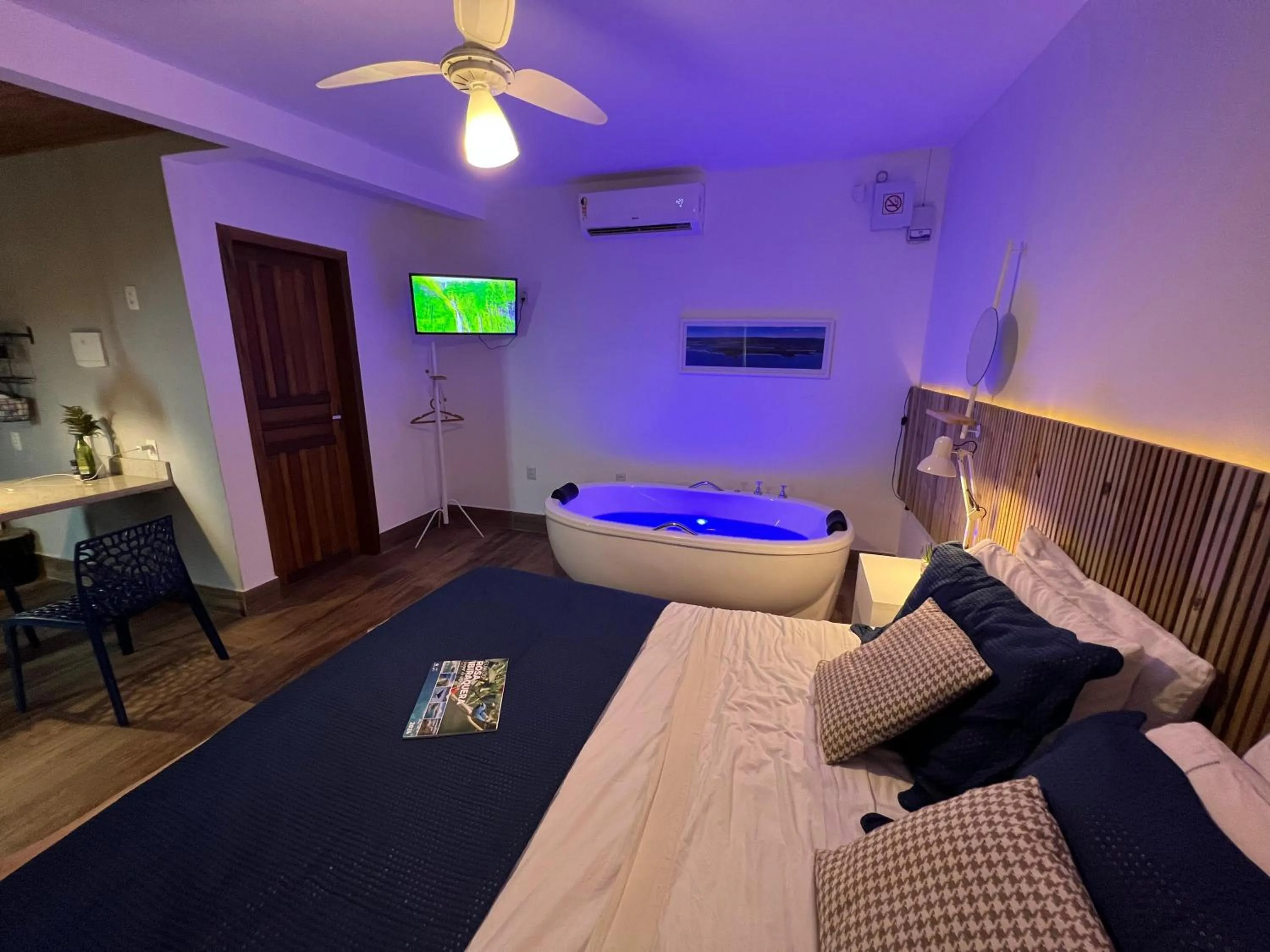 Bed in Chalés e Bangalôs Ibiraquera