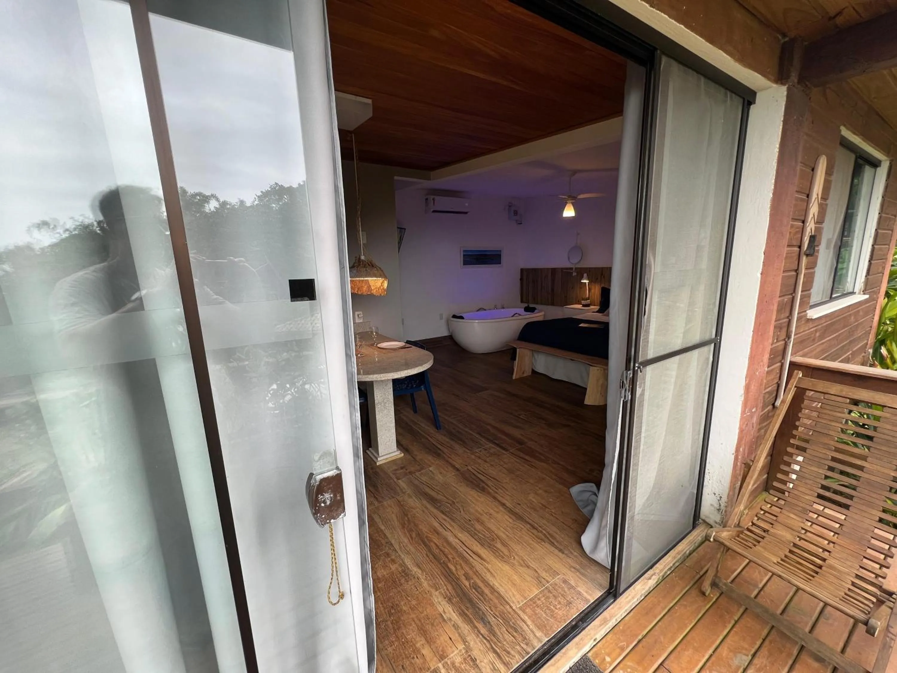 Bed in Chalés e Bangalôs Ibiraquera