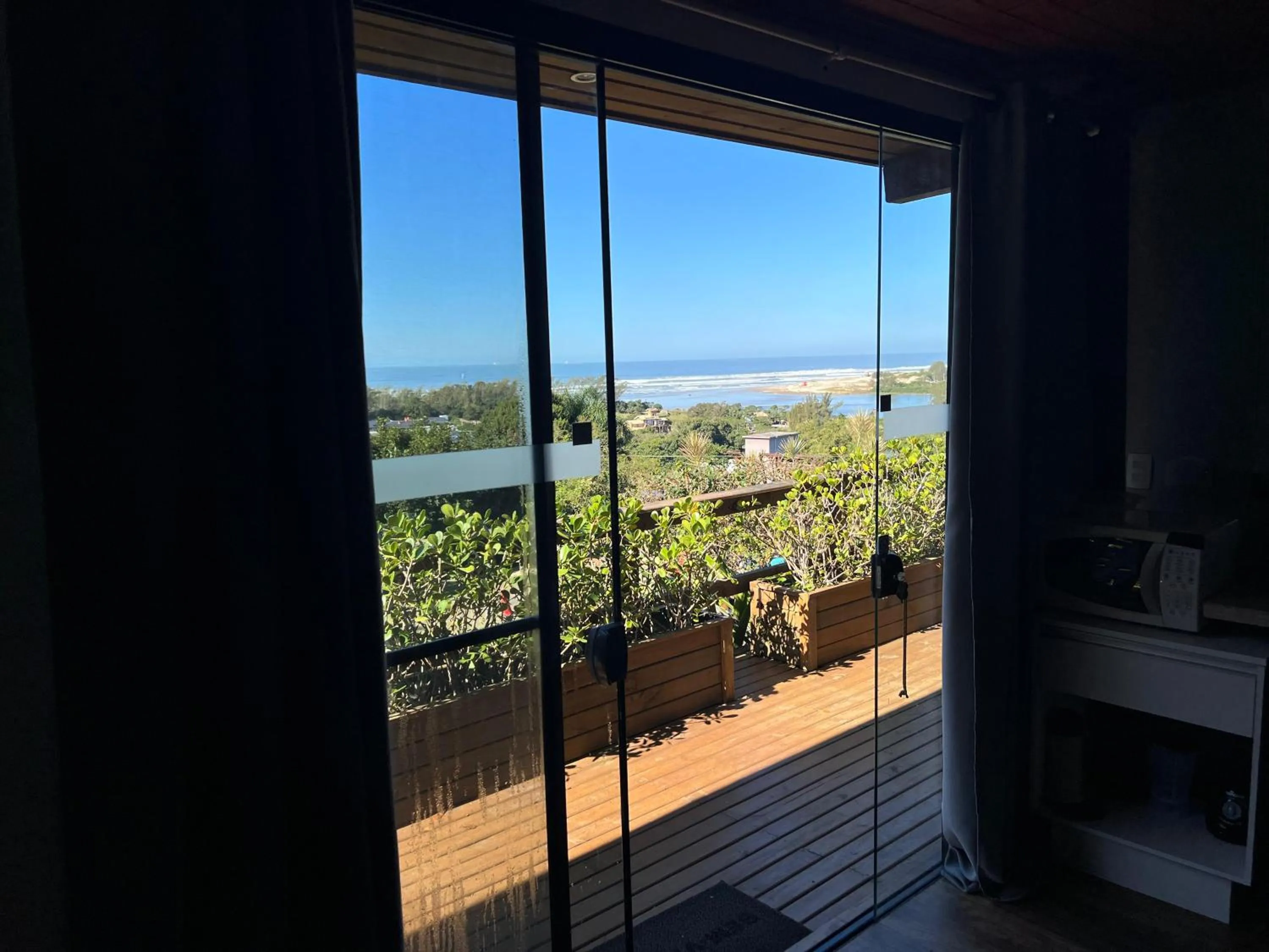 Sea view in Chalés e Bangalôs Ibiraquera