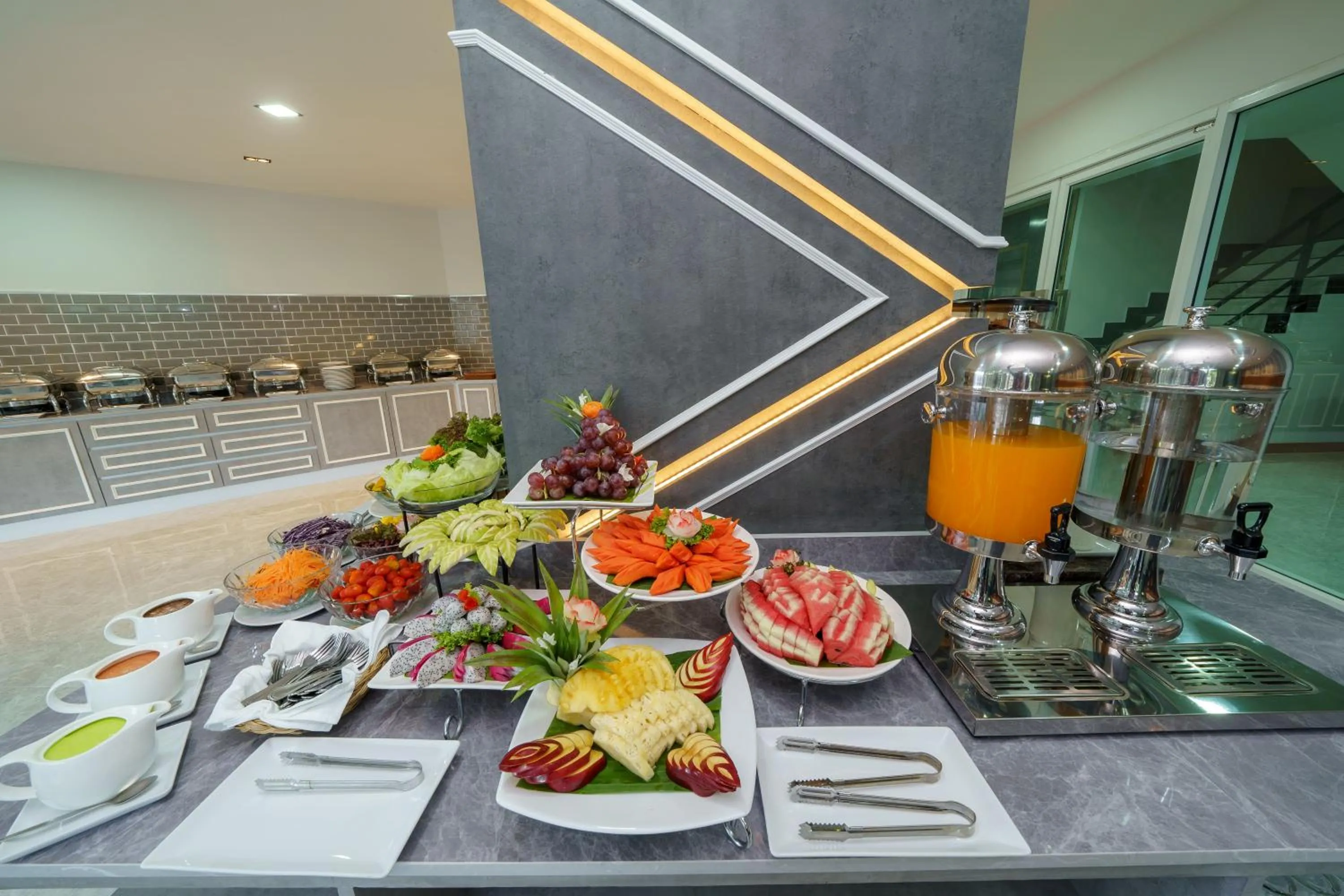 Buffet breakfast in LHC HOTEL AND RESORT