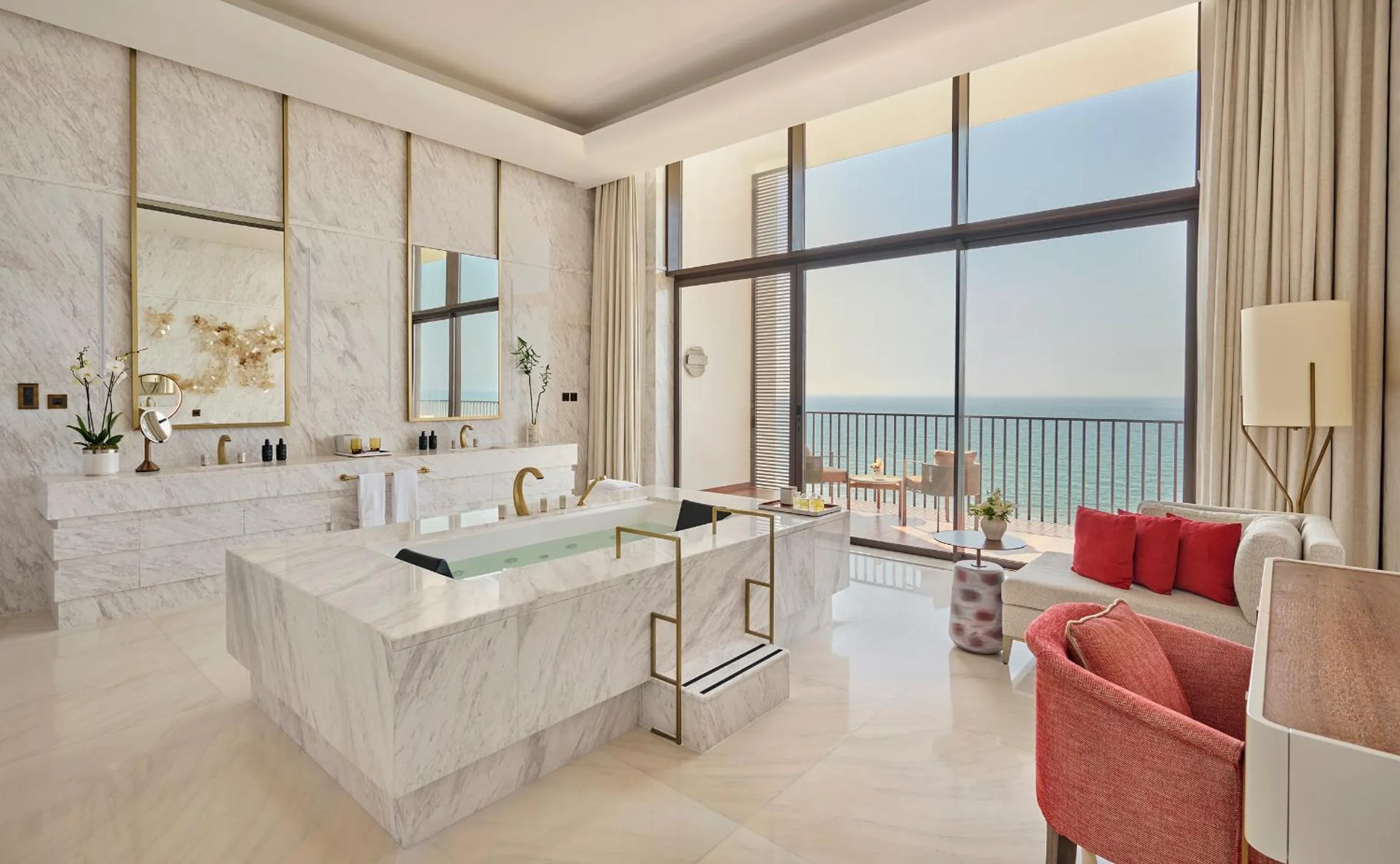 Bathroom in Mandarin Oriental, Muscat