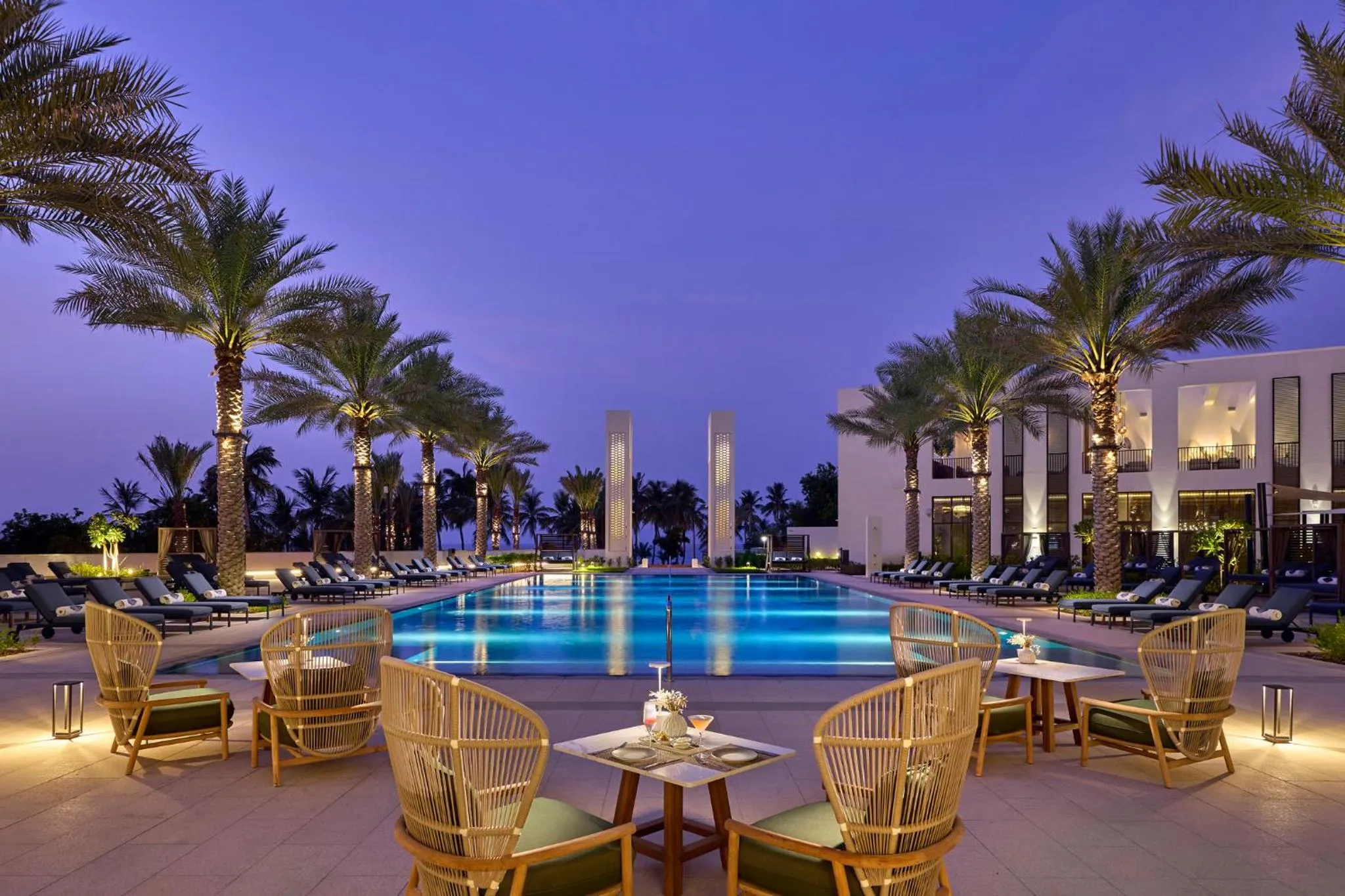 Swimming pool in Mandarin Oriental, Muscat