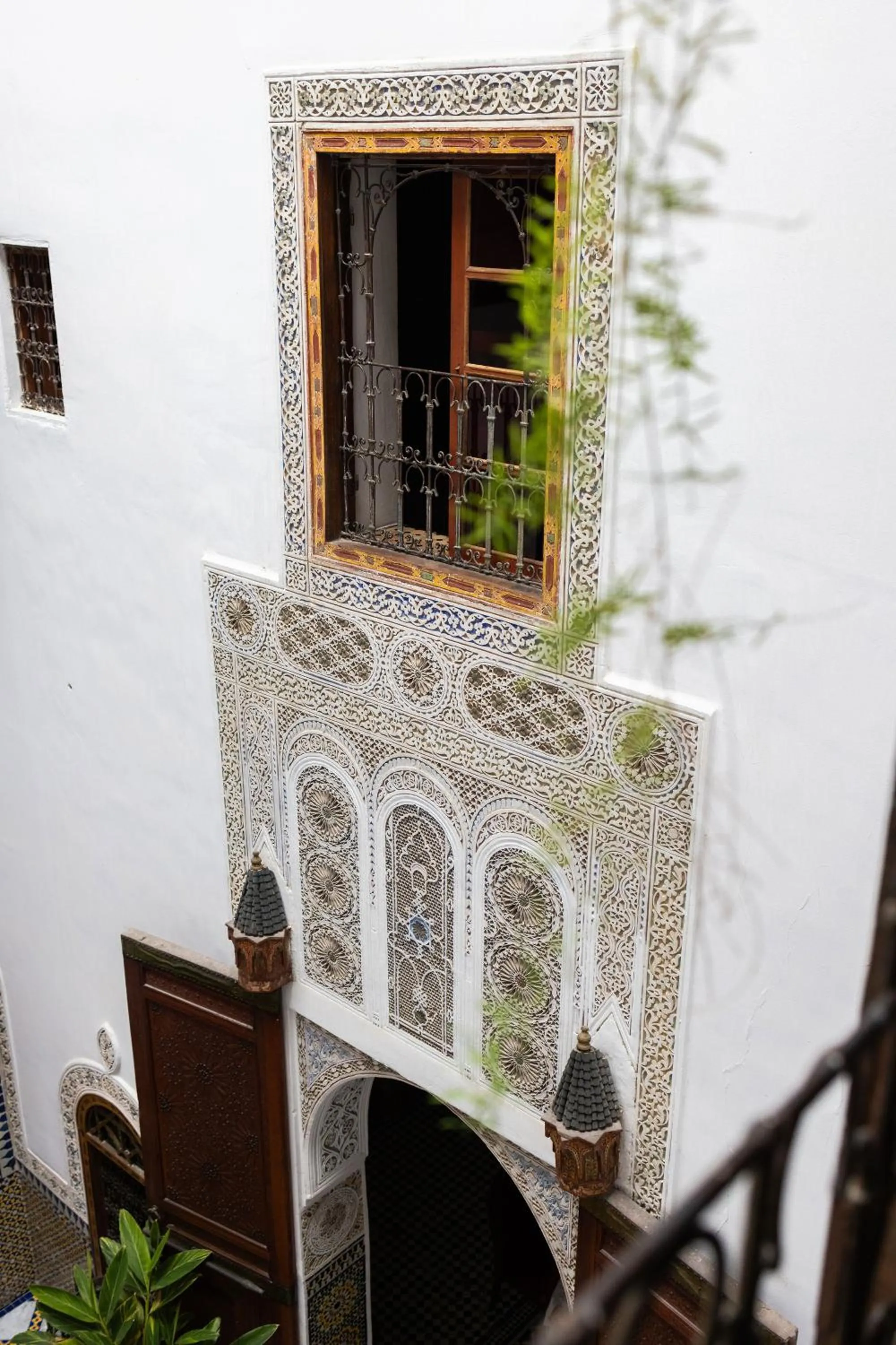 Inner courtyard view in Riad 9 Fez