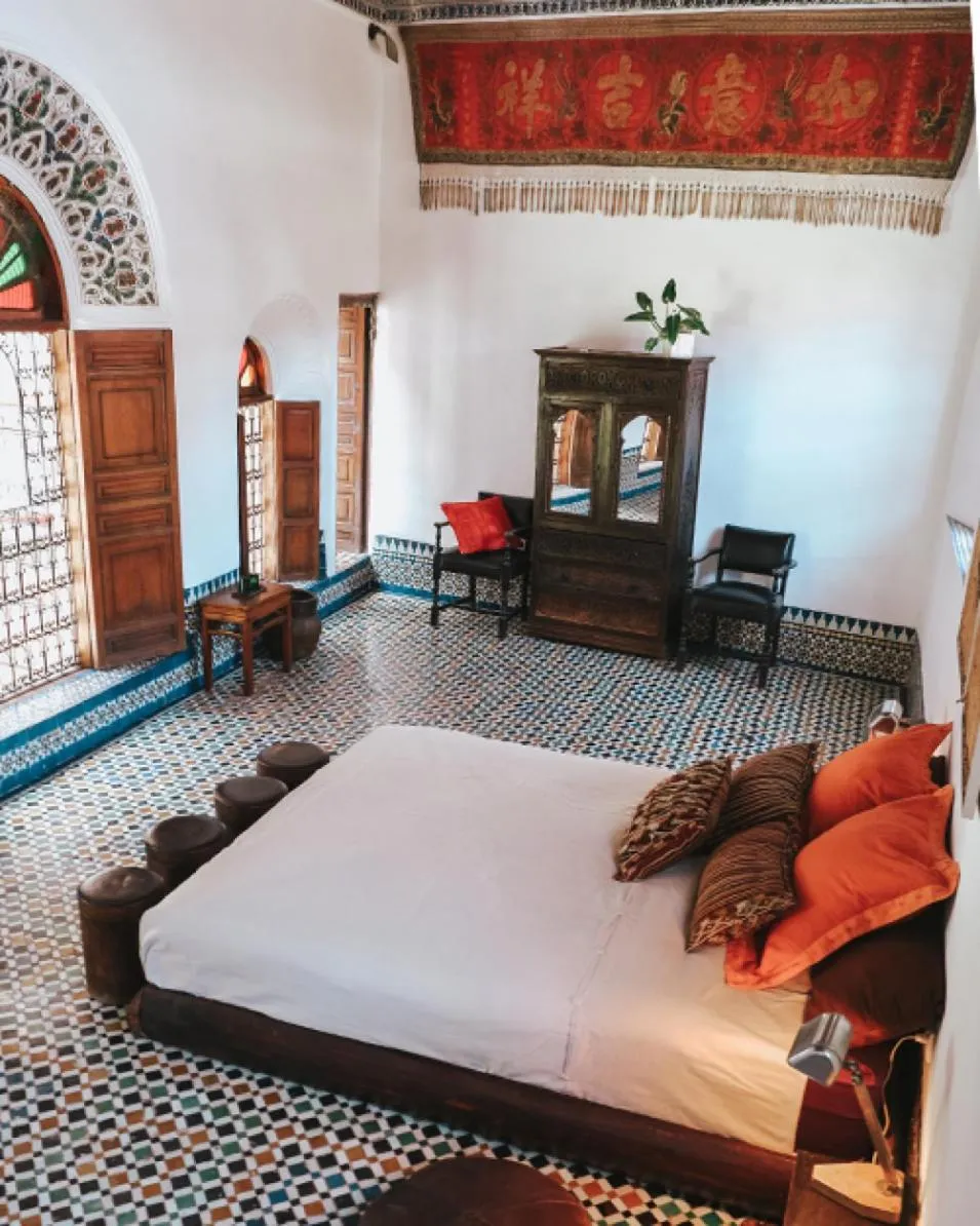 Bedroom, Bed in Riad 9 Fez