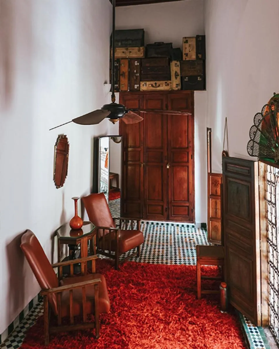 Bathroom, Bed in Riad 9 Fez