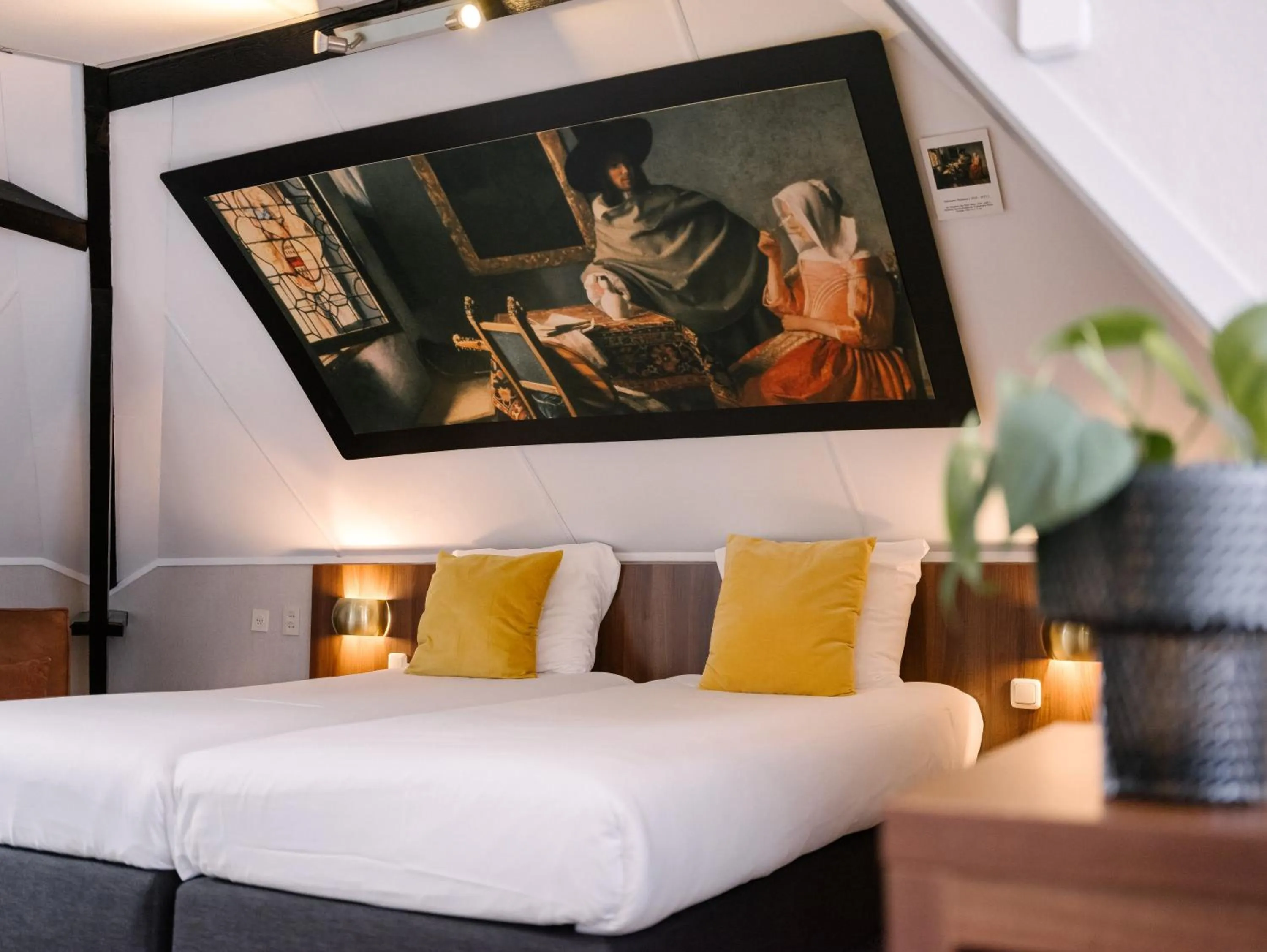 Decorative detail, Bed in Hotel de Koophandel