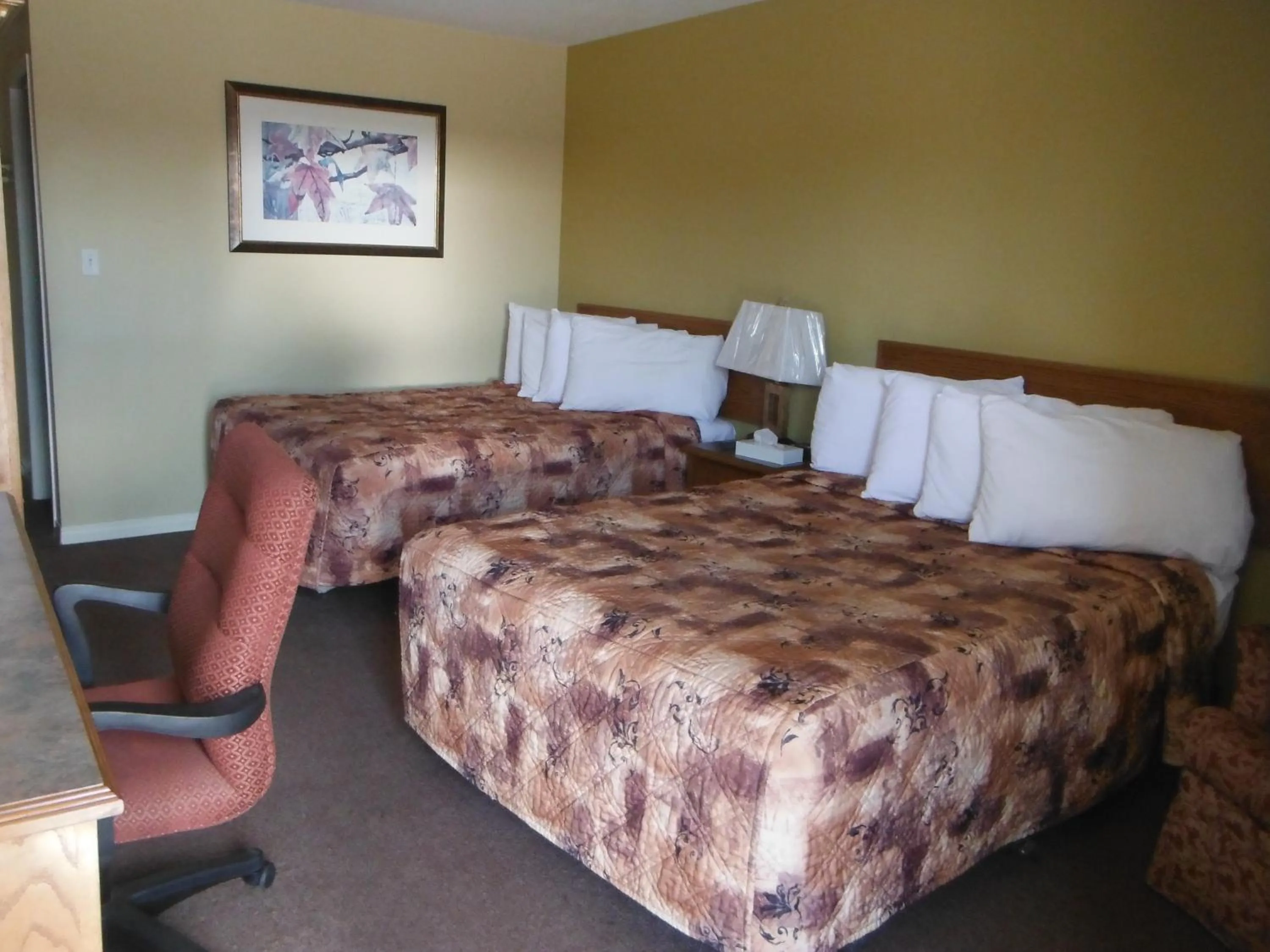 Bed in Tumbler Ridge Inn