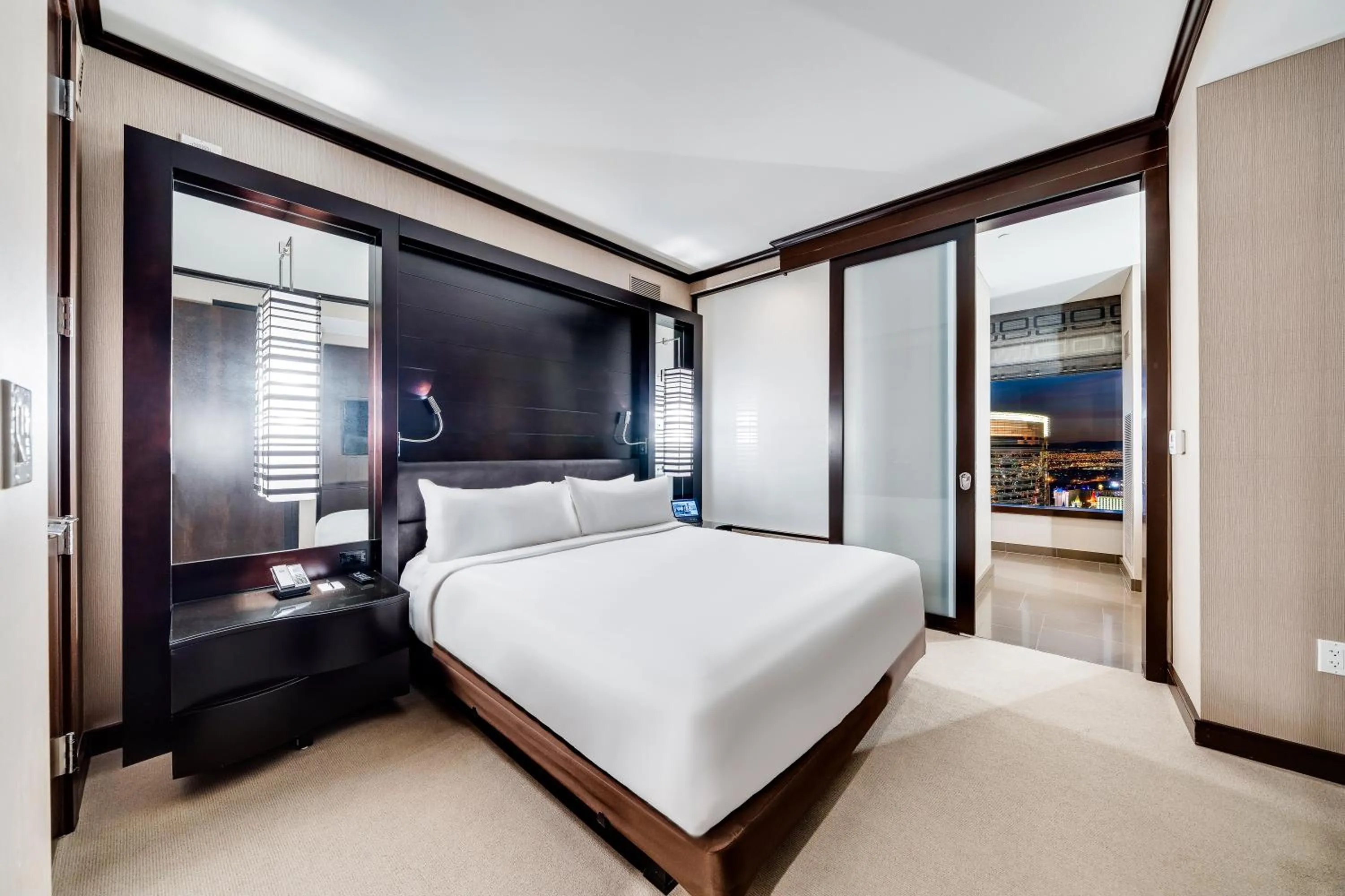 Bed in Jet Luxury at The Vdara