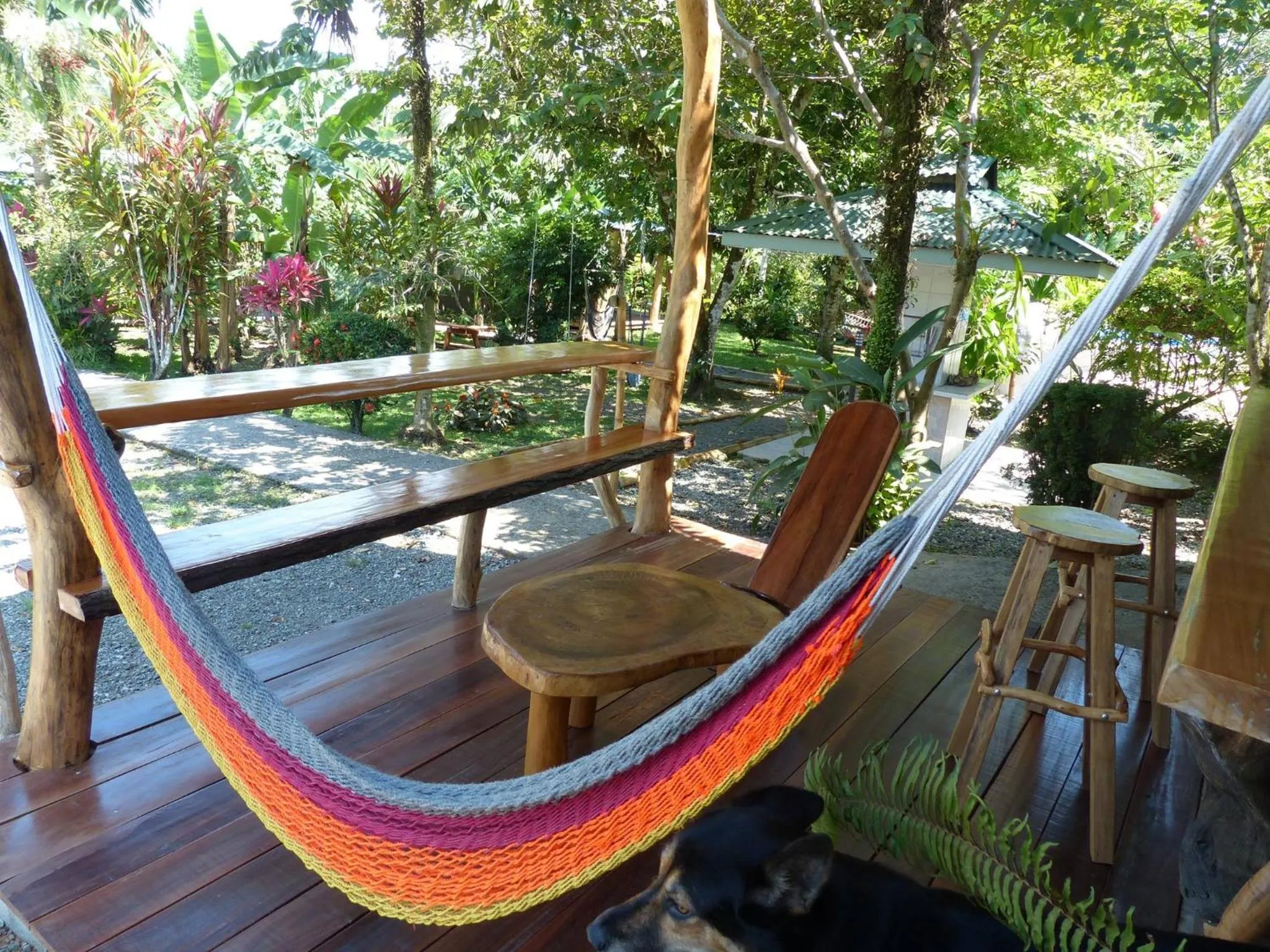 Patio in Hotel El Colibri Rojo