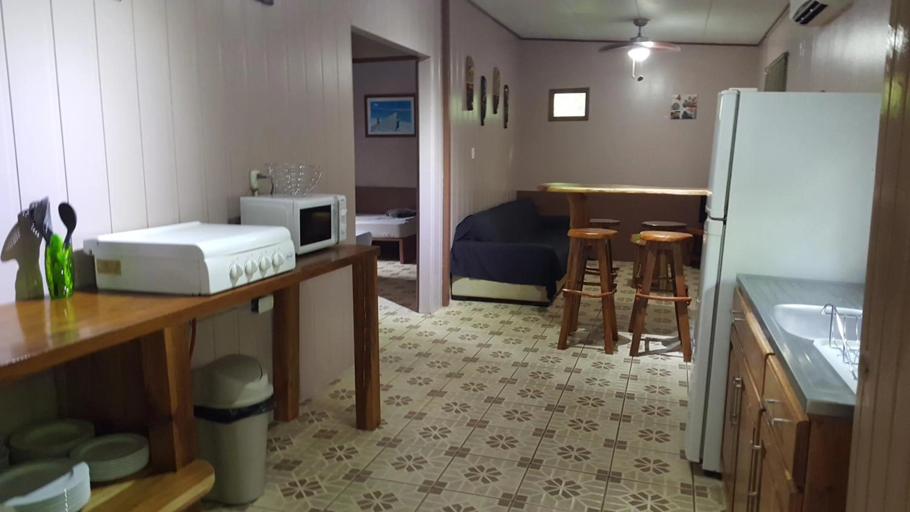 Kitchen or kitchenette in Hotel El Colibri Rojo