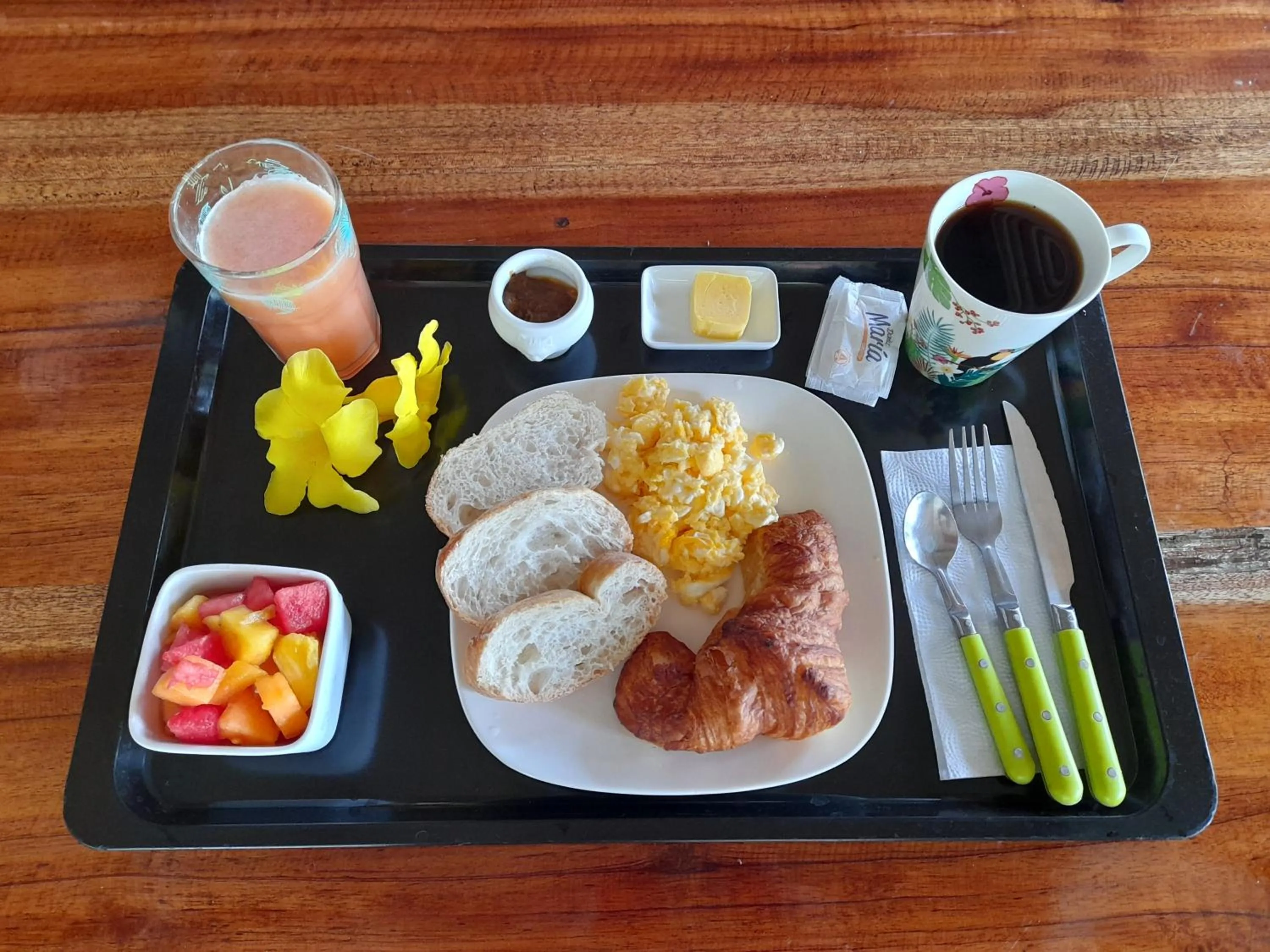 Breakfast in Hotel El Colibri Rojo