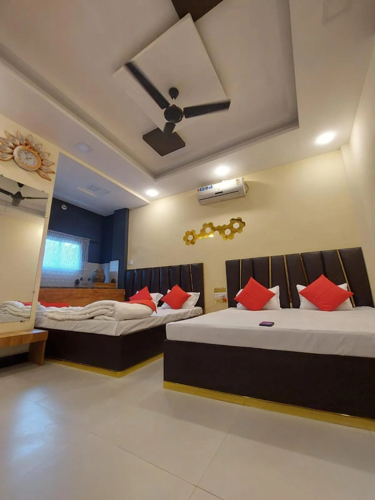 Bed in Parvati home stay