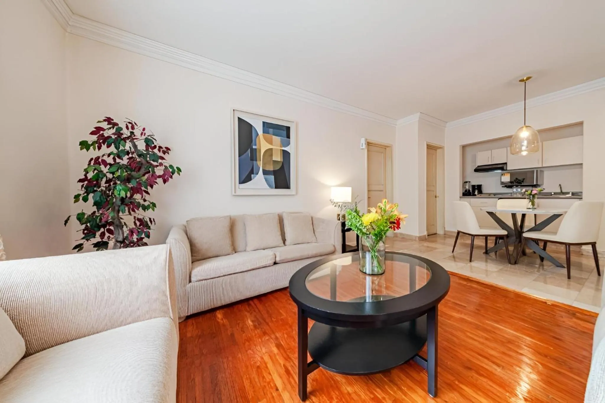 Living room in Suites Newton