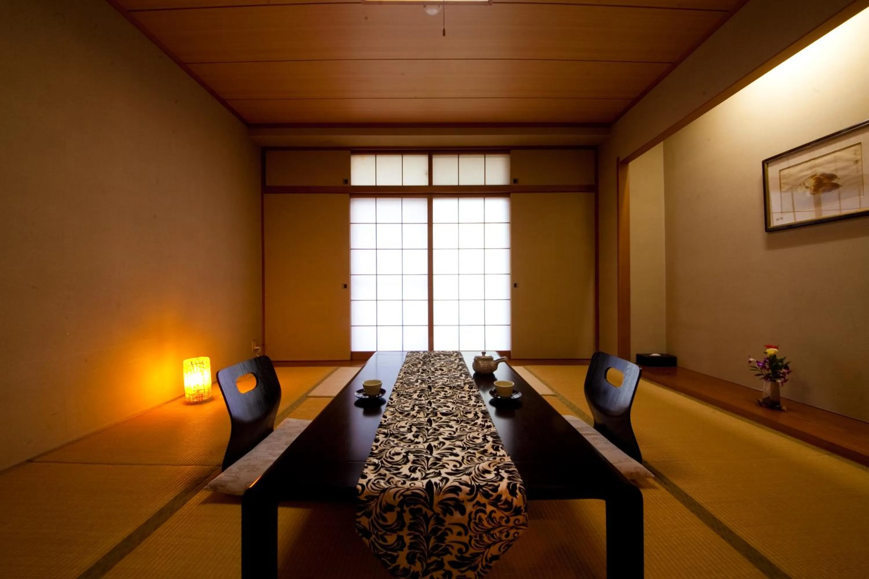 Seating area in Yufuin Yasuha